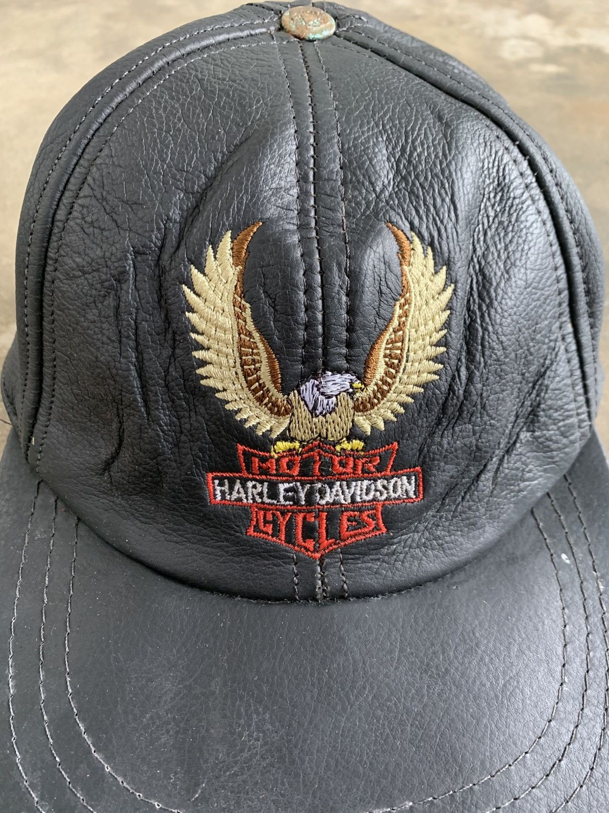 Harley Davidson Vintage harley davidson Leather Size ONE SIZE - 2 Thumbnail