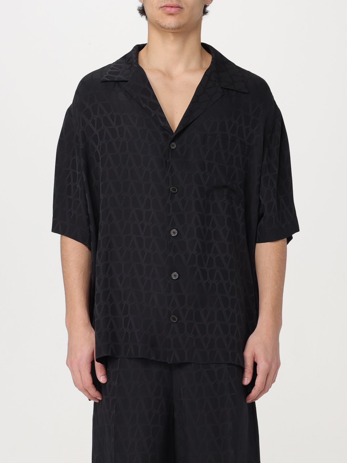 image of Valentino Shirt Men Black (Size XL)