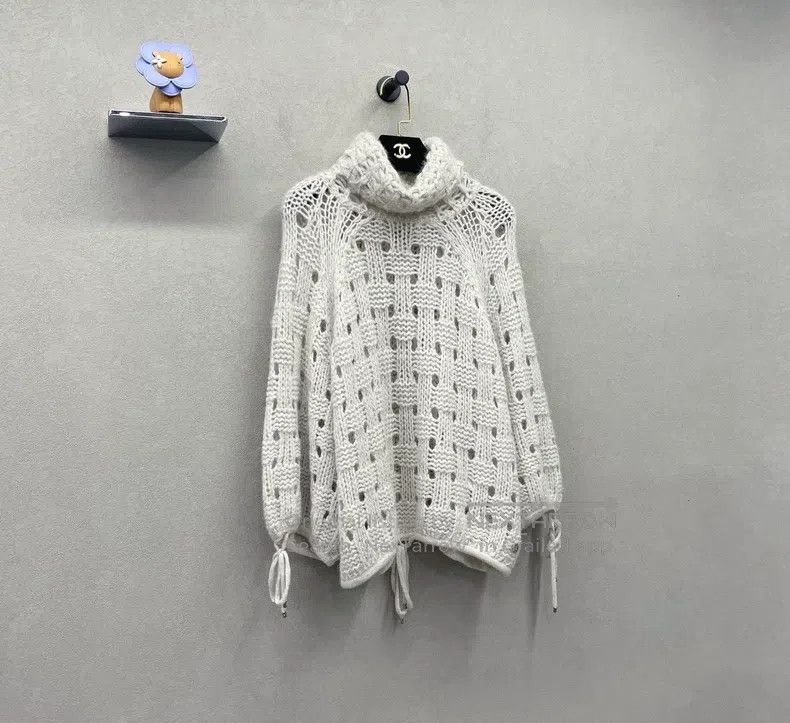 Chanel Chanel Checkerboard alpaca wool knitted sweater Size XS / US 0-2 / IT 36-38 - 3 Thumbnail