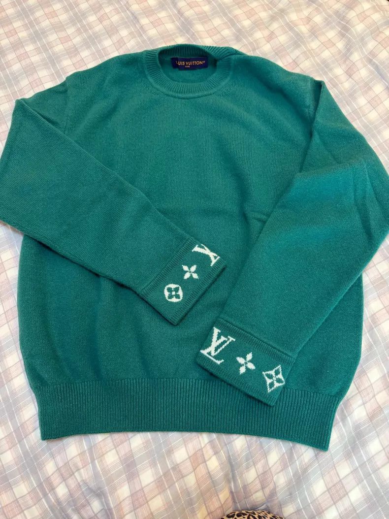 Louis Vuitton Louis Vuitton Cashmere pullover ribbed collar cashmere swe Size US L / EU 52-54 / 3 - 1 Thumbnail