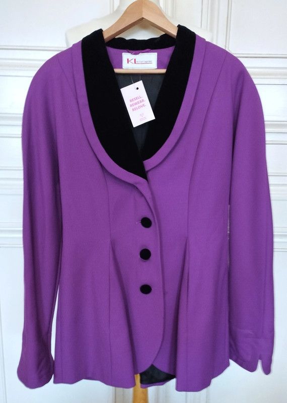Karl Lagerfeld Karl Lagerfeld Veste Longue Laine Lin Velours T XL Size XL / US 12-14 / IT 48-50 - 1 Thumbnail