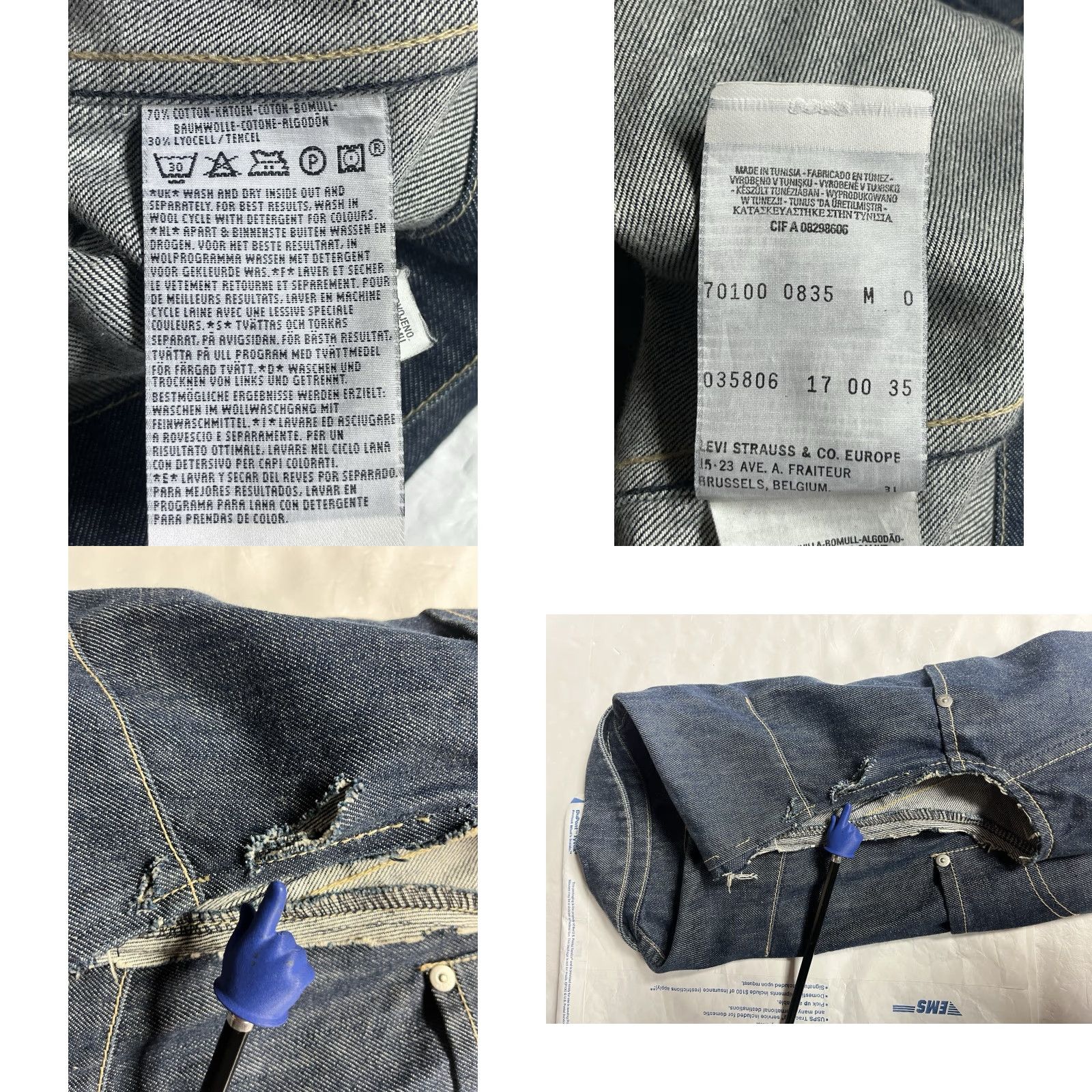 Levi's Levi's Vest Denim Button Up Blue Western Pocket Size Medium Men Regular Cotton Denim Vest Blue Western Pocket Medium Mens Size US M / EU 48-50 / 2 - 8 Thumbnail