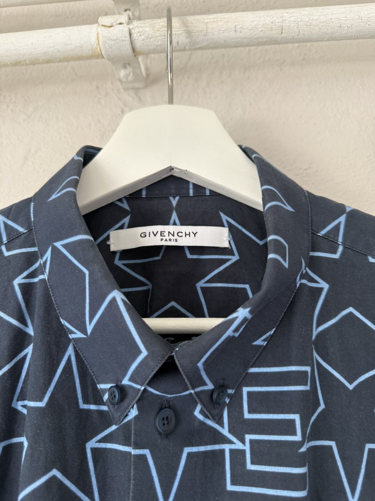 Givenchy Star Logo Print Shirt Size US L / EU 52-54 / 3 - 2 Thumbnail