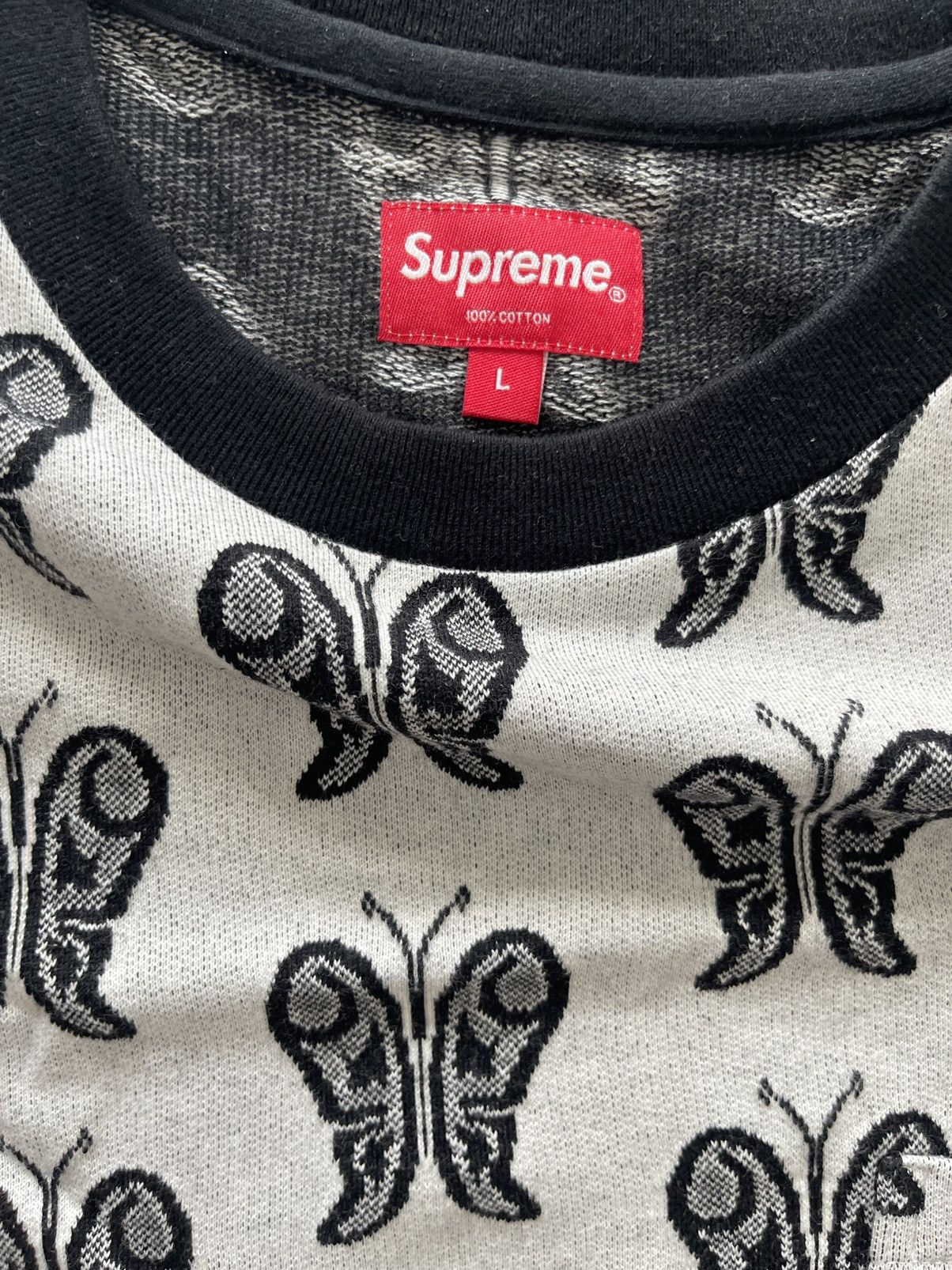Supreme Supreme Butterfly Crew Neck - Size Large Size US L / EU 52-54 / 3 - 3 Thumbnail