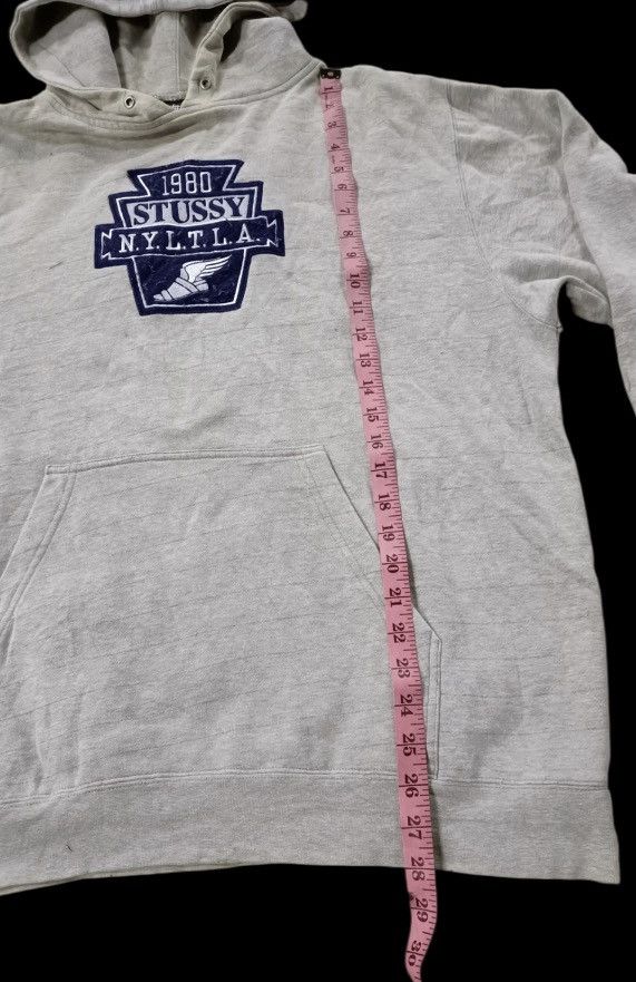 Vintage VINTAGE STUSSY N.Y.L.T.L.A. PULLOVER HODDIE 90s x DISTRESS Size US M / EU 48-50 / 2 - 3 Thumbnail