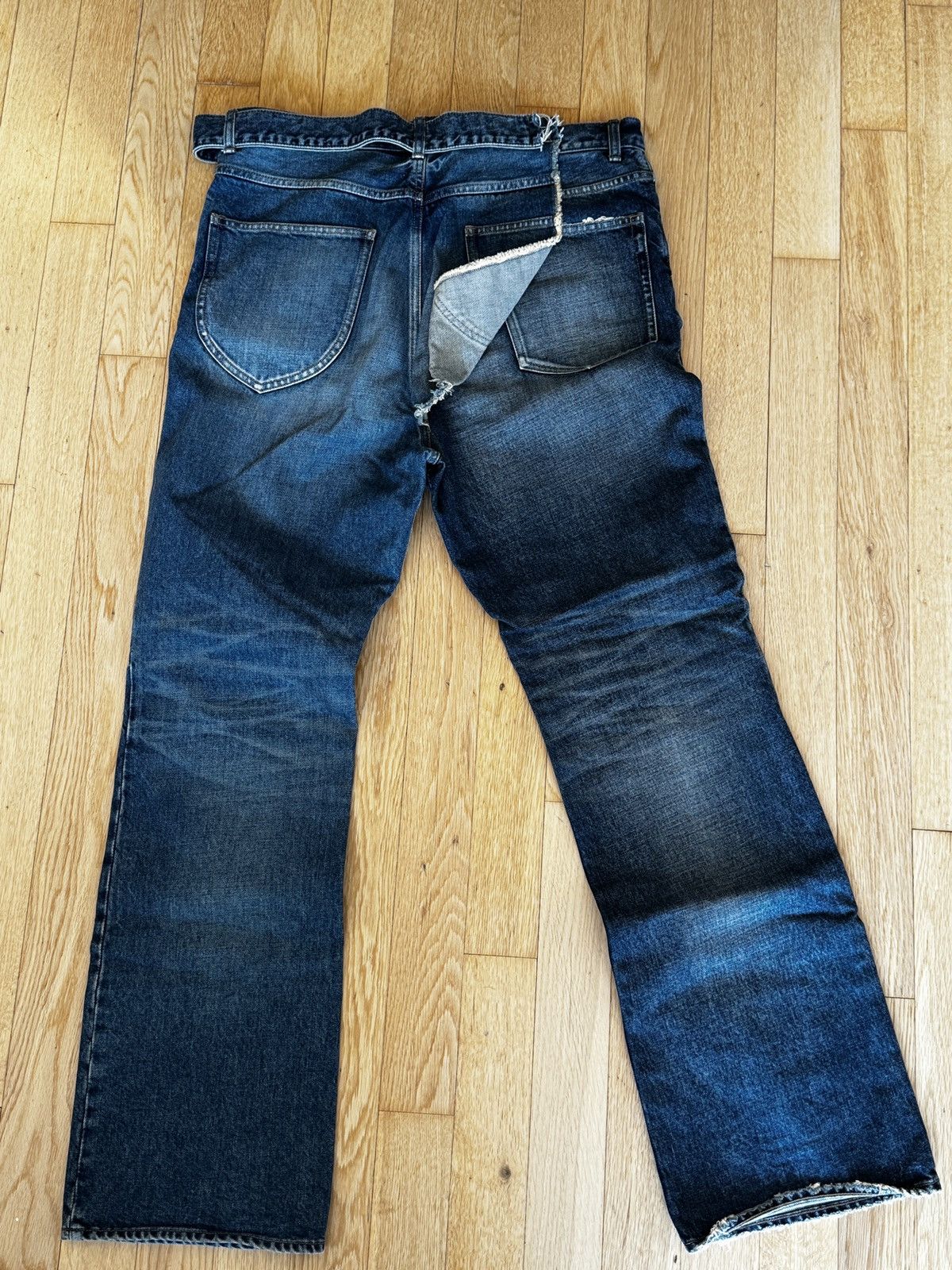 Maison MIHARA YASUHIRO Maison Mihara Yasuhiro Layered Double Waist Denim 21-22AW Size US 34 / EU 50 - 4 Thumbnail