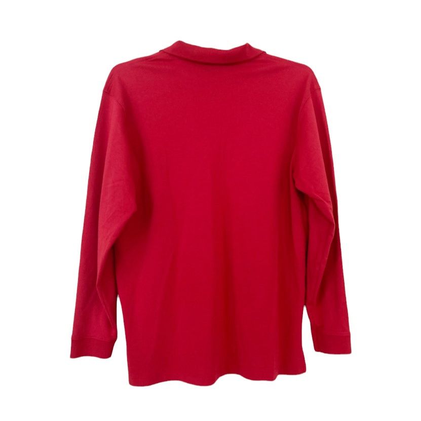 Old Navy LL Bean Red 100% Pima Cotton Long Sleeve Polo Shirt Sz L Size US L / EU 52-54 / 3 - 4 Thumbnail