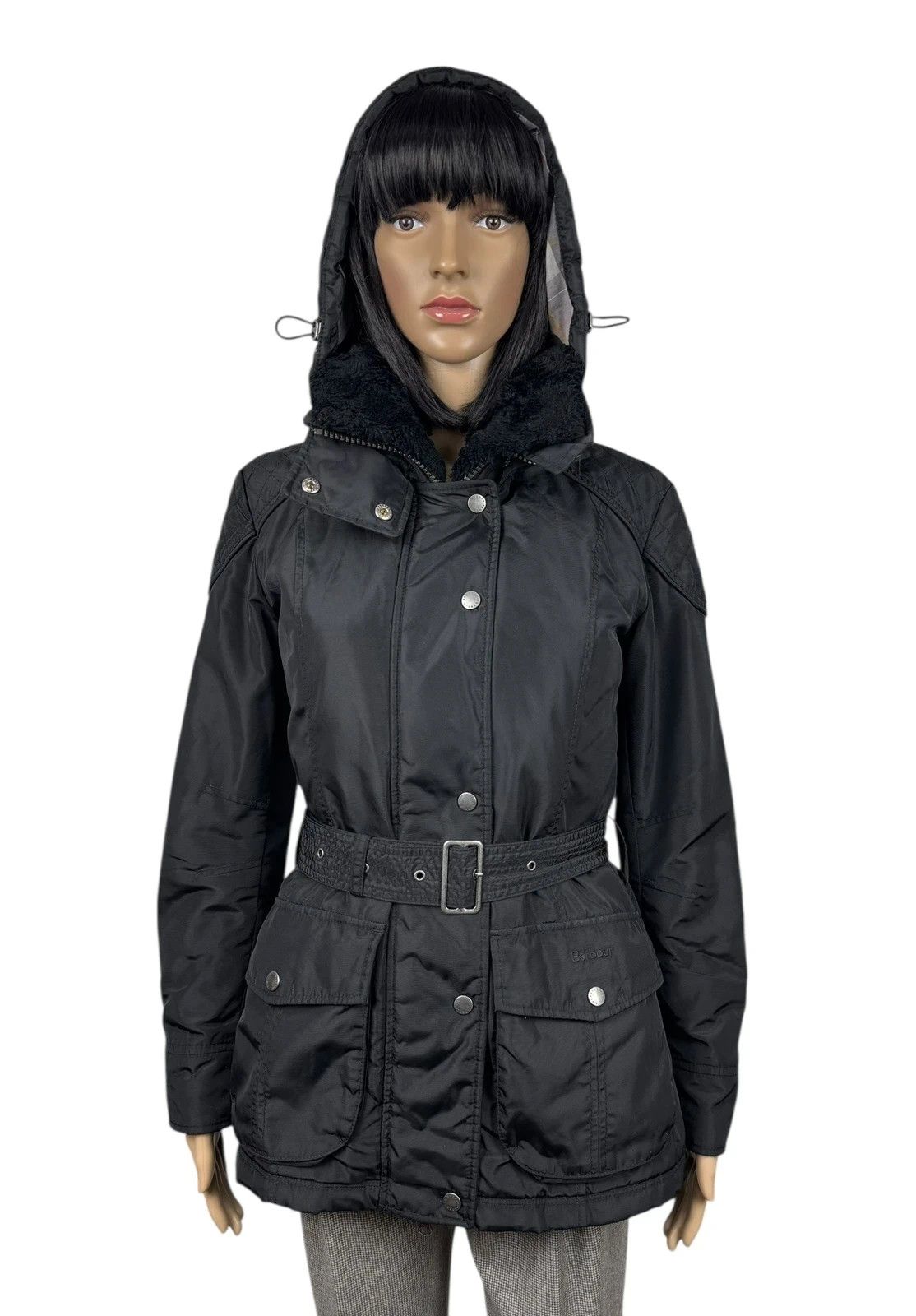 Barbour Barbour International Outlaw Jacket Belted Hooded UK8 US4 Size S / US 4 / IT 40 - 2 Thumbnail