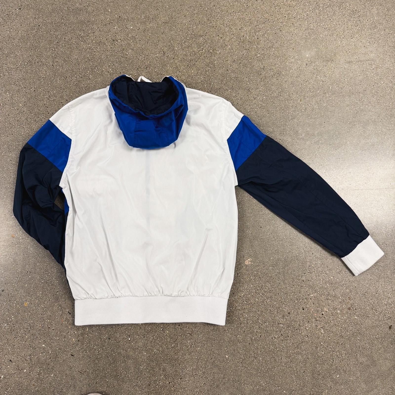 Guess Guess Jacket Mens S White Hooded Windbreaker Full Zip Logo Size US S / EU 44-46 / 1 - 9 Thumbnail