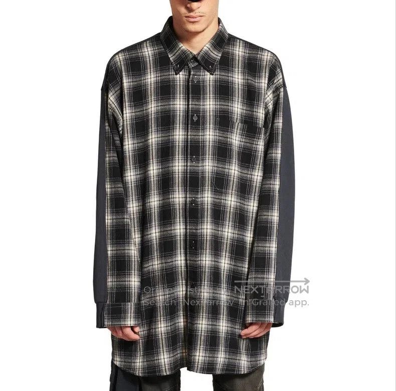 Balenciaga Balenciaga 25 Paneled Plaid Shirt. Size US S / EU 44-46 / 1 - 5 Thumbnail