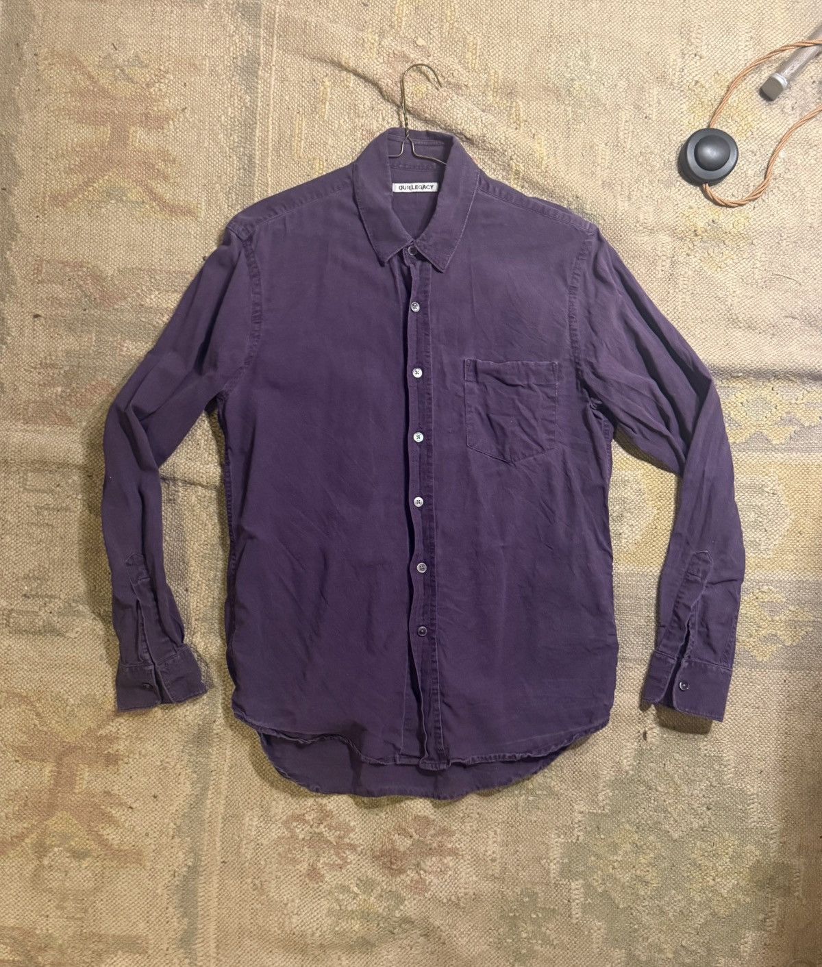 Our Legacy Our Legacy raw silk purple shirt Size US S / EU 44-46 / 1 - 1 Thumbnail