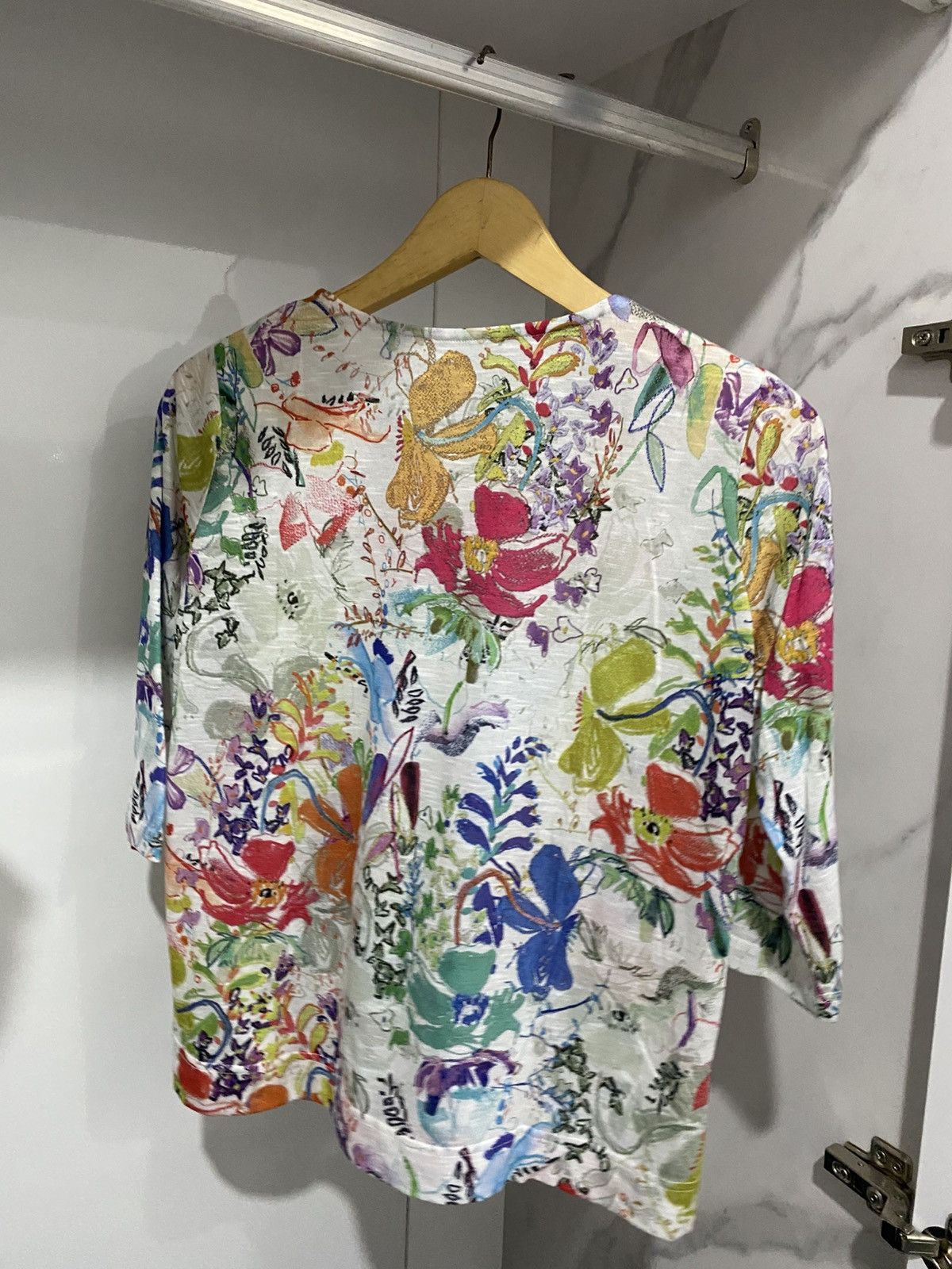 If Six Was Nine × Japanese Brand Japanese floral shirt mesh jpg styled issey Size US S / EU 44-46 / 1 - 4 Thumbnail
