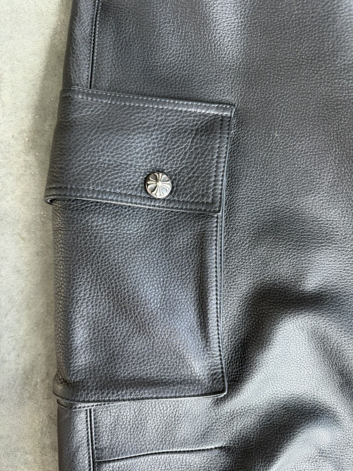 Chrome Hearts Chrome Hearts Articulated Leather Cargo Pant Baggy Devil Dog Size US 31 - 3 Thumbnail