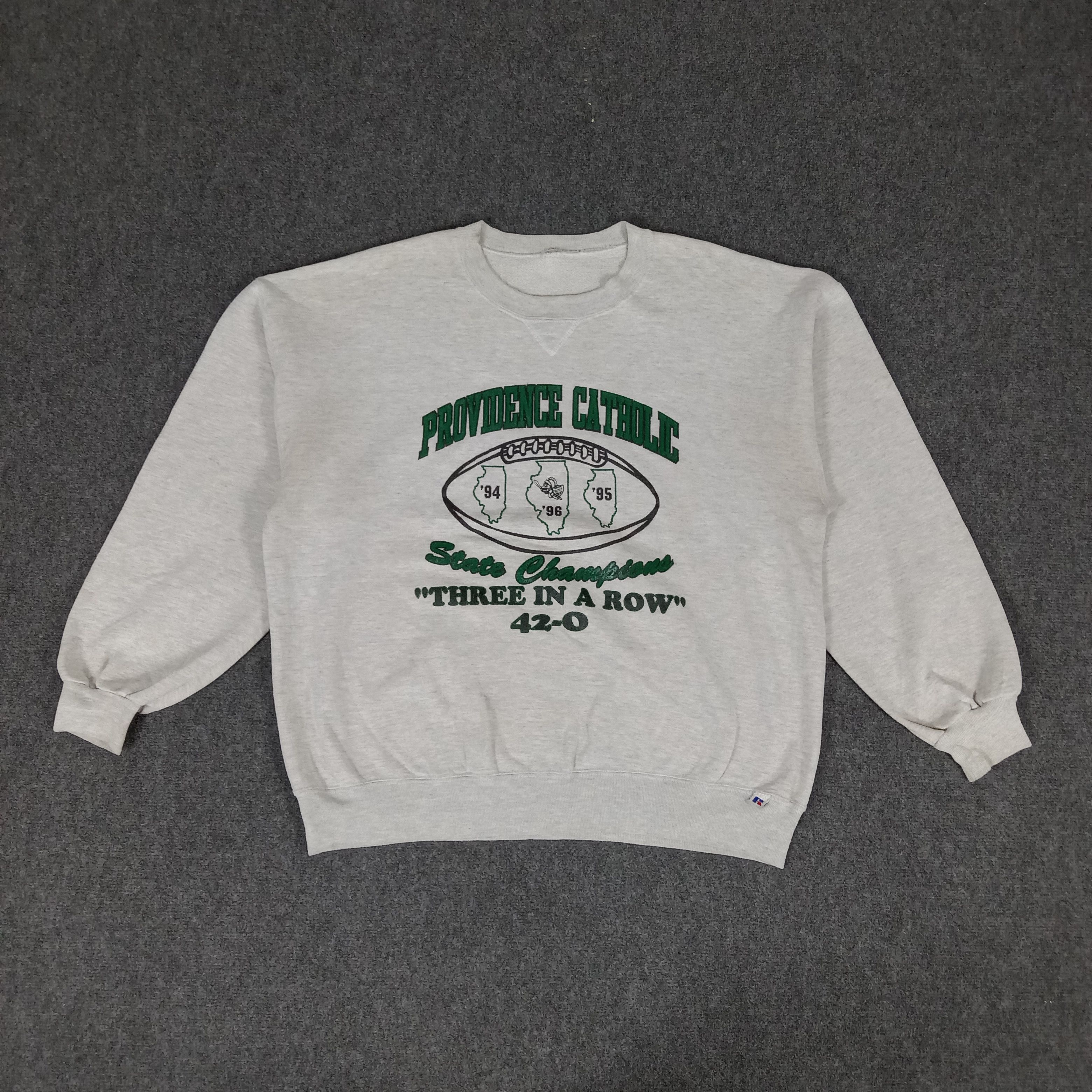Vintage Vintage 90's Providence Catholic Football Sweatshirt Size US XL / EU 56 / 4 - 1 Thumbnail