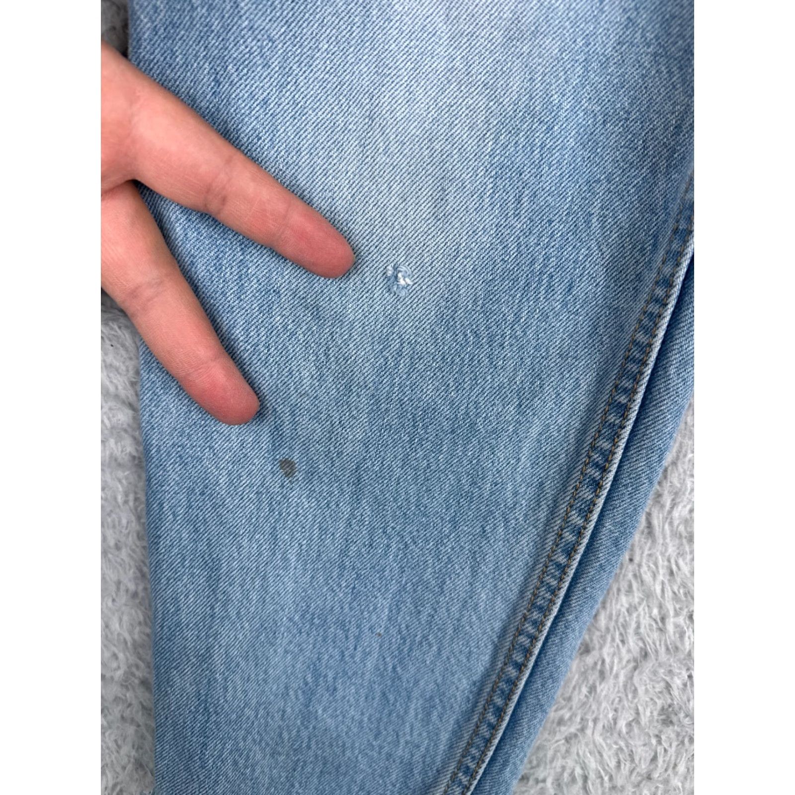 Levi's Levi's Jeans Women 29x26 5-Pocket Denim Light Wash Blue Premium Mom Style 80s Distressed Stretch Vintage No Size 29" - 6 Thumbnail