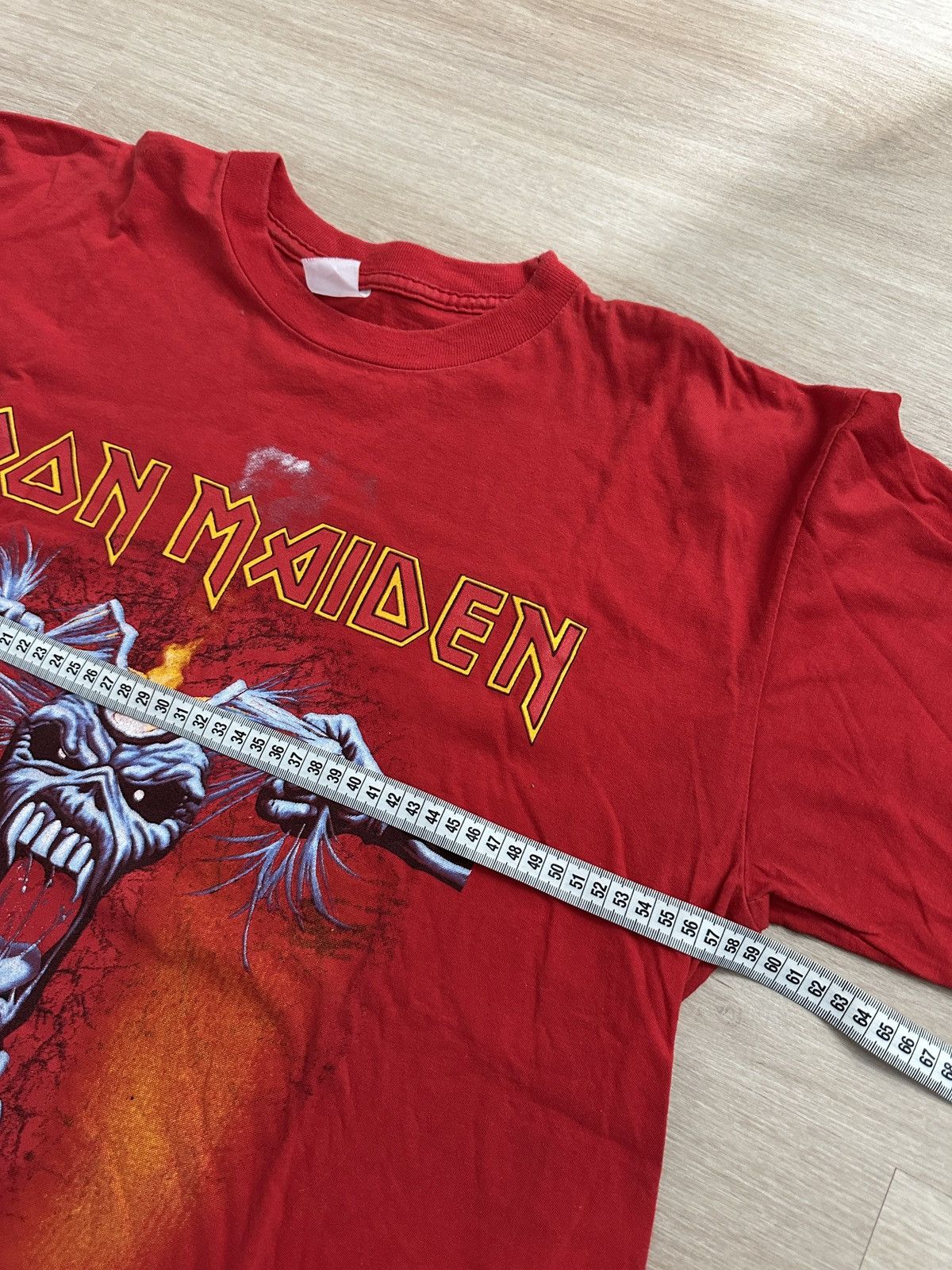 Iron Maiden Iron Maiden Rare Red Vintage T-Shirt 1993 A real dead one Size US XL / EU 56 / 4 - 5 Thumbnail