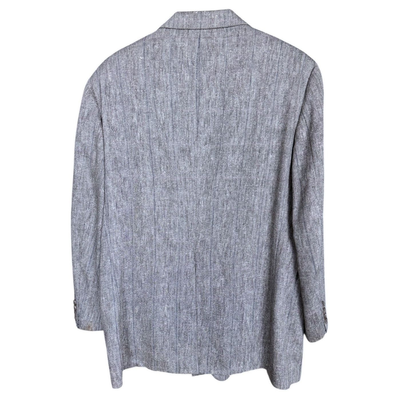 Polo Ralph Lauren Vintage Polo University Club 42R Gray Wool Blazer Preppy Size 42R - 2 Thumbnail
