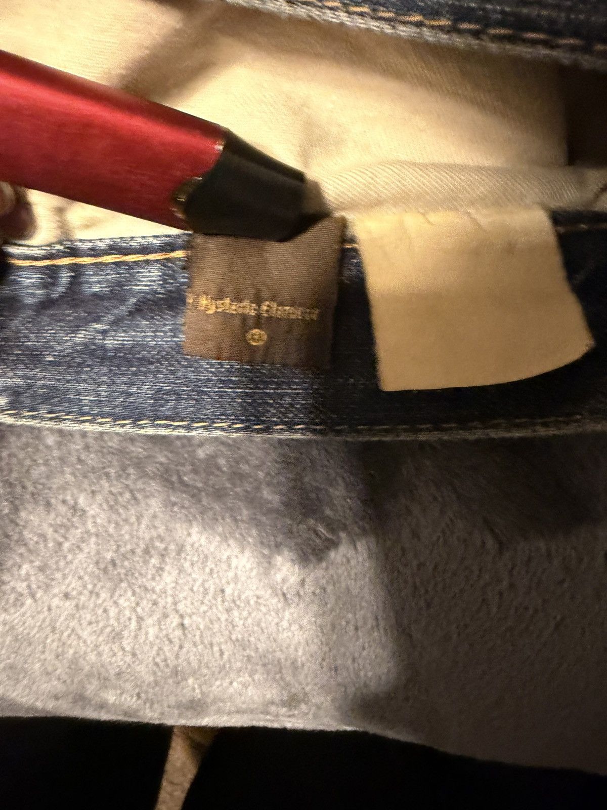 hysteric glamour washed studded denim