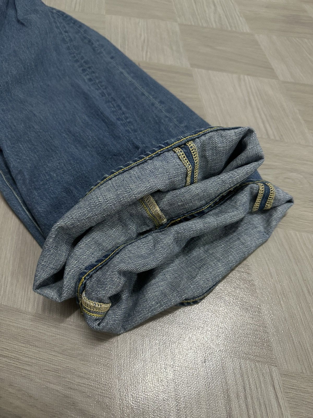 Kapital Kapital Japan Wide Leg Buckle Bag Denim Pant Size US 28 / EU 44 - 18 Thumbnail