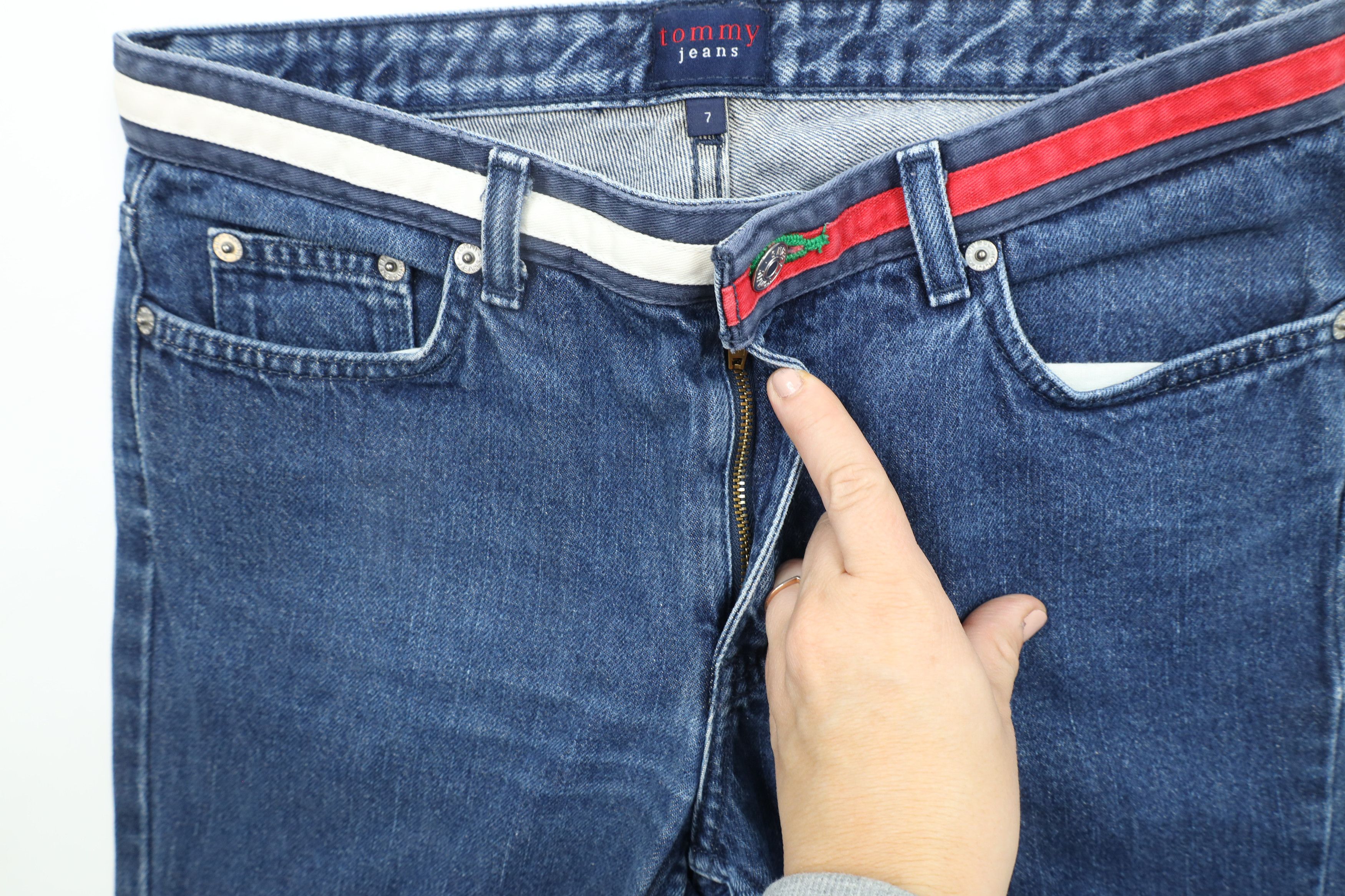 Tommy Hilfiger × Vintage Vintage Y2K 2001 Tommy Hilfiger Flared Wide Leg Denim Jeans Size 28" / US 6 / IT 42 - 5 Thumbnail
