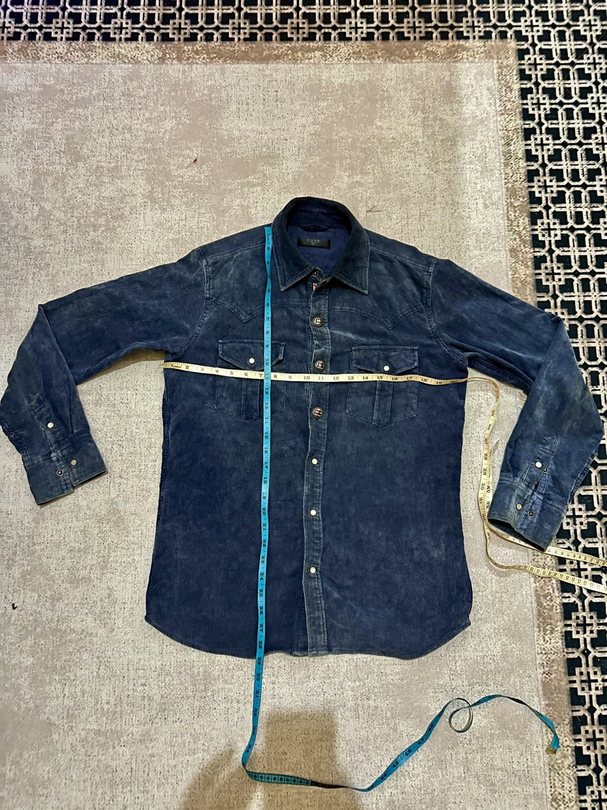 Designer × Vintage Curduroy Western Shirt Size US L / EU 52-54 / 3 - 4 Thumbnail