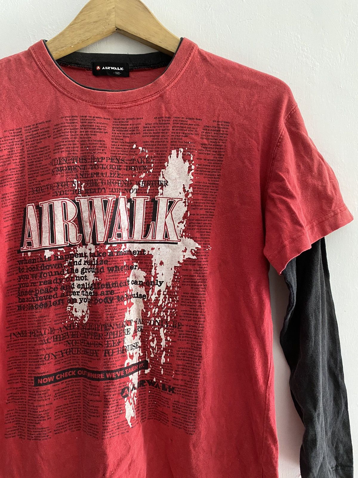 If Six Was Nine × Japanese Brand × Le Grande Bleu (L.G.B.) Airwalk streetwear double layers tee Size US M / EU 48-50 / 2 - 3 Thumbnail