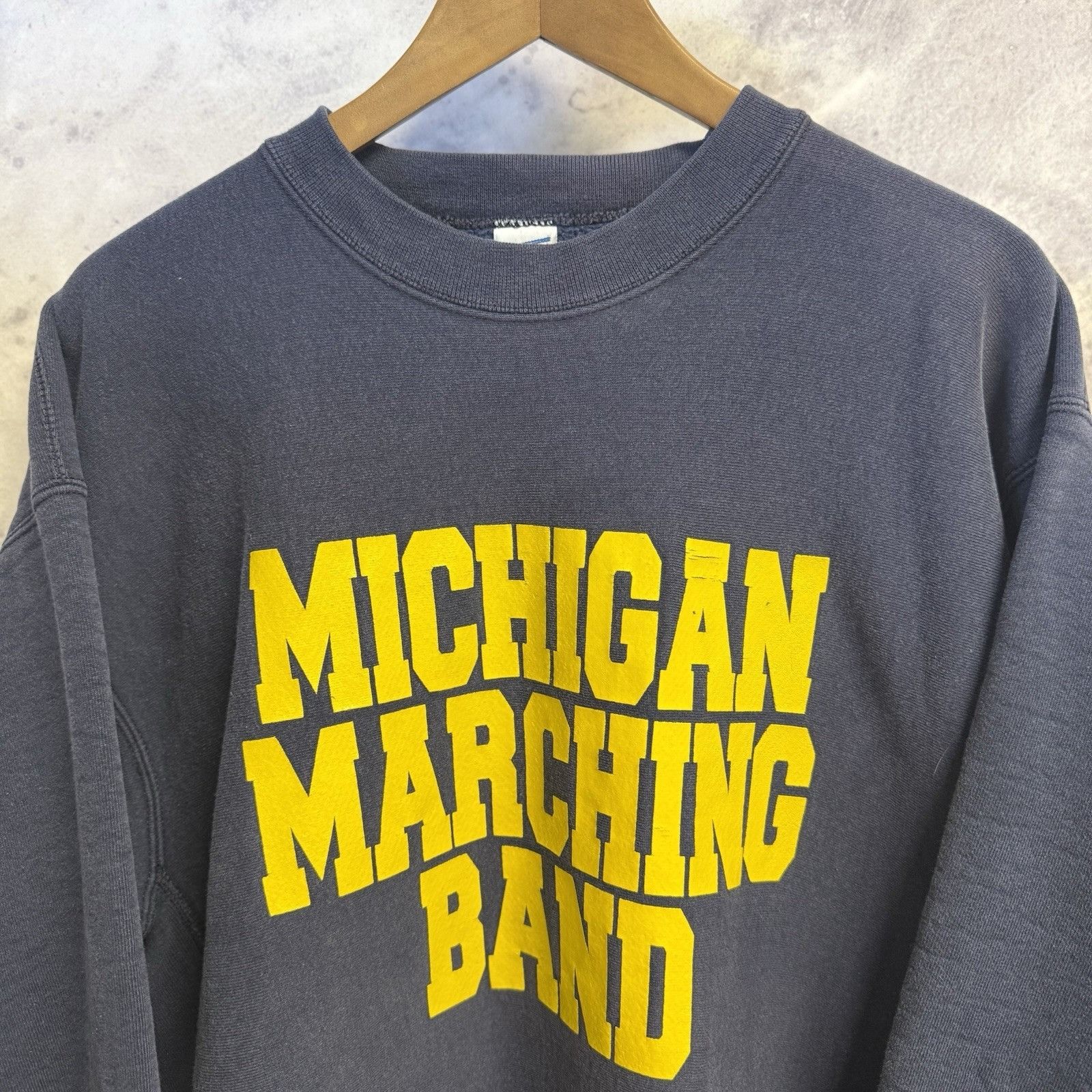 Vintage Vintage 90s University of Michigan Marching Band Sweatshirt Size US XXL / EU 58 / 5 - 1 Thumbnail