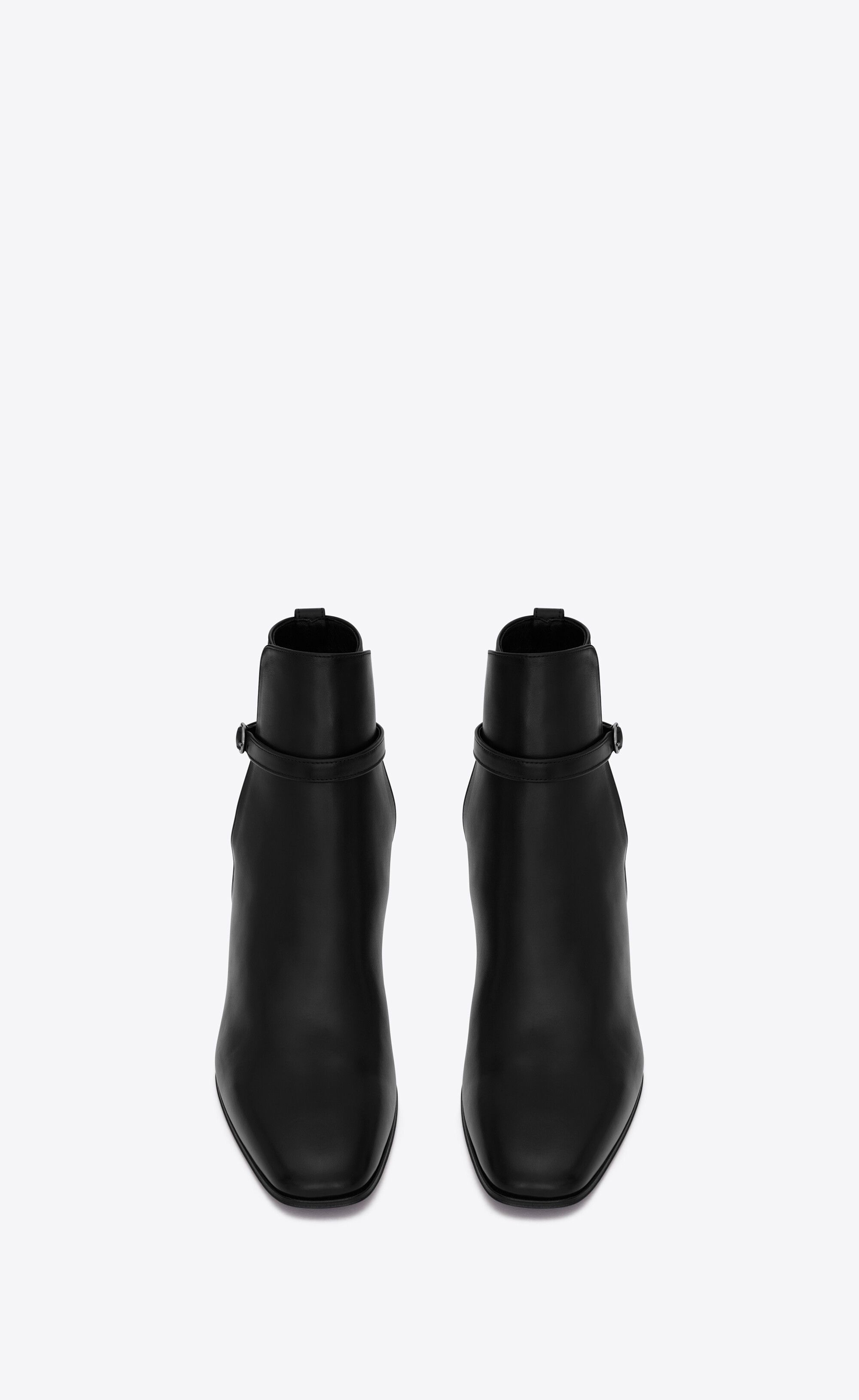 Saint Laurent Paris o1s1wg111224 Terry Jodhpur Boots In Smooth in Black Size US 12 / EU 45 - 2 Thumbnail