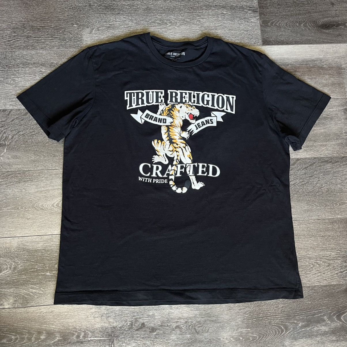True Religion × Vintage Vintage True Religion Tiger Crafted Relaxed Graphic Logo Tee Size US L / EU 52-54 / 3 - 2 Thumbnail