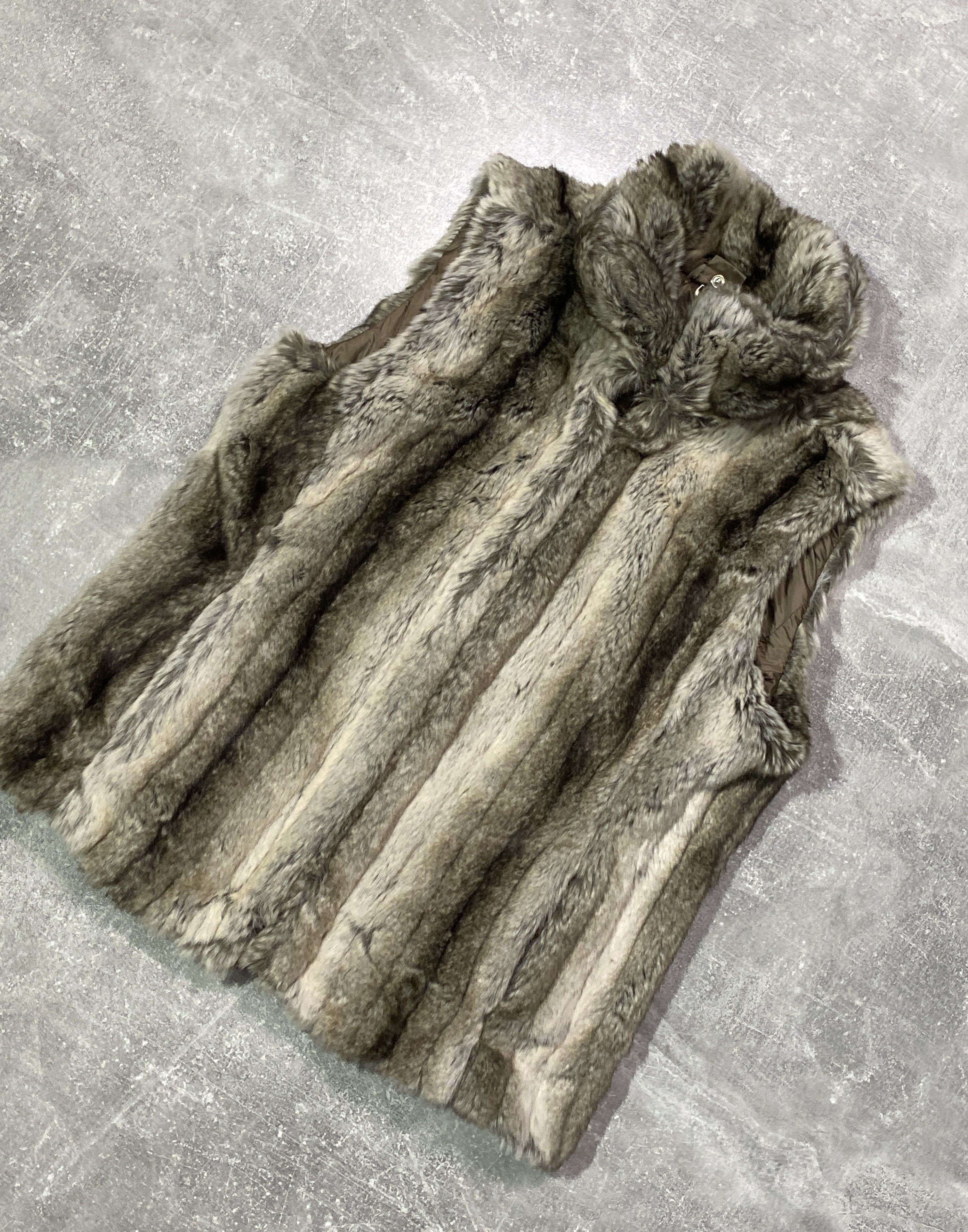 Le Grande Bleu (L.G.B.) CRAZY Y2K FLUFFY VAMP BROWN LGB TYPE FAUX FUR OPIUM VEST Size US S / EU 44-46 / 1 - 2 Thumbnail