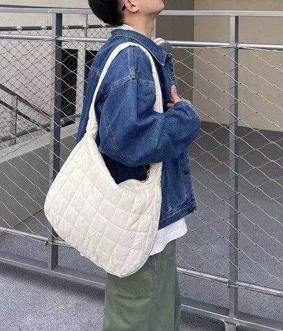 Japanese Brand × Vintage Utility grunge quilted messenger bag shoulder bag Size ONE SIZE - 3 Thumbnail