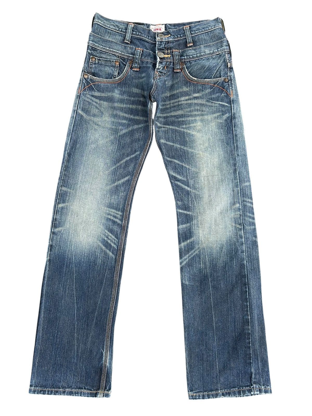 Kapital Double Waist Vintage Edwin Japanese Brand Denim jeans Size US 30 / EU 46 - 4 Thumbnail