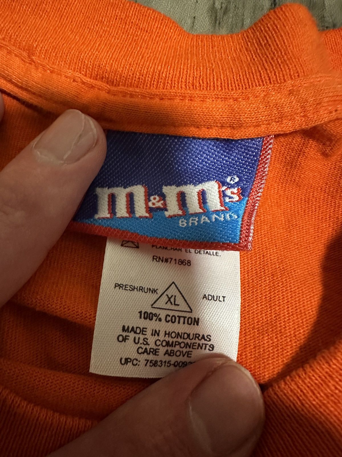 Vintage Vintage 90s Orange M&M’s Tee Size US XL / EU 56 / 4 - 3 Thumbnail