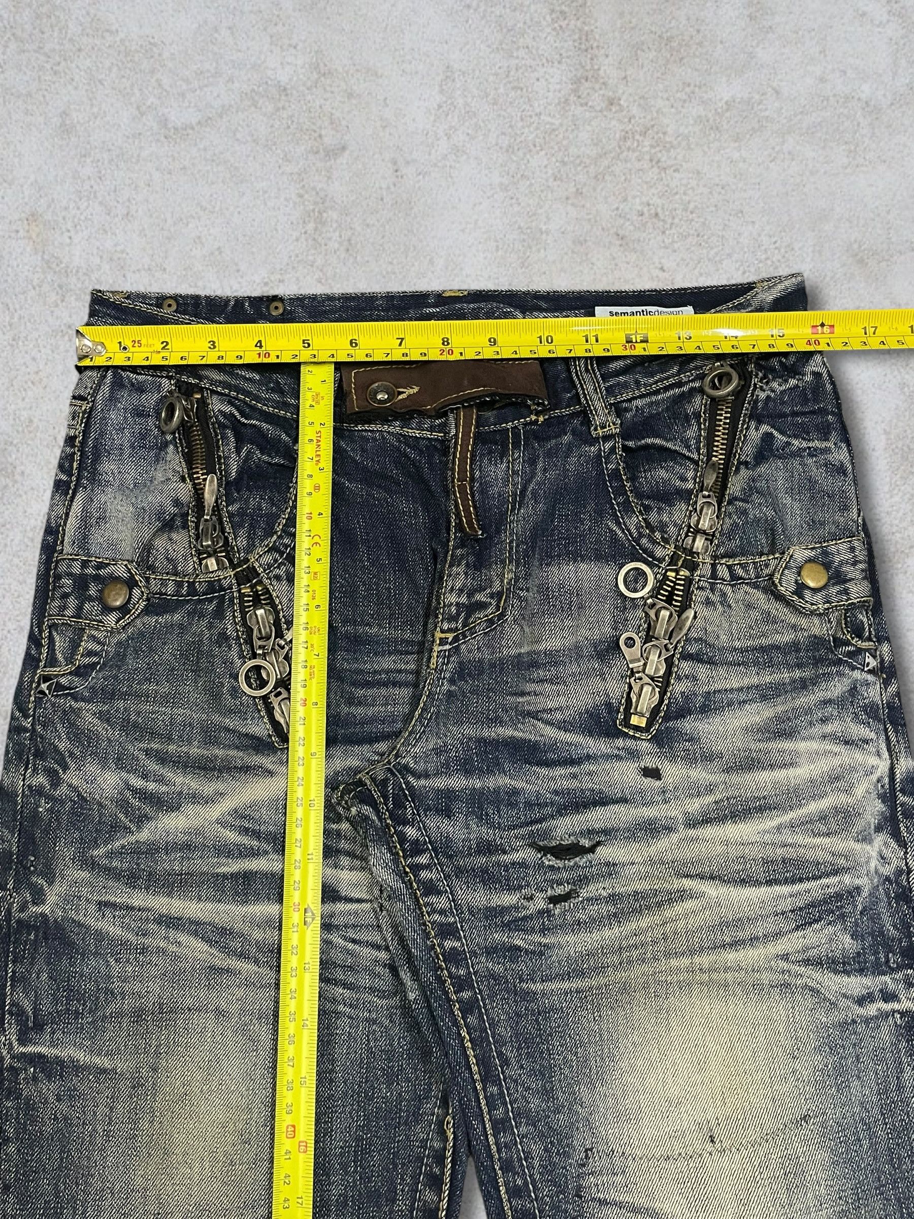 semanticdesign Semanticdesign Crazy Zip Bondage Style Bootcut Ripped Jeans Size US 32 / EU 48 - 16 Thumbnail