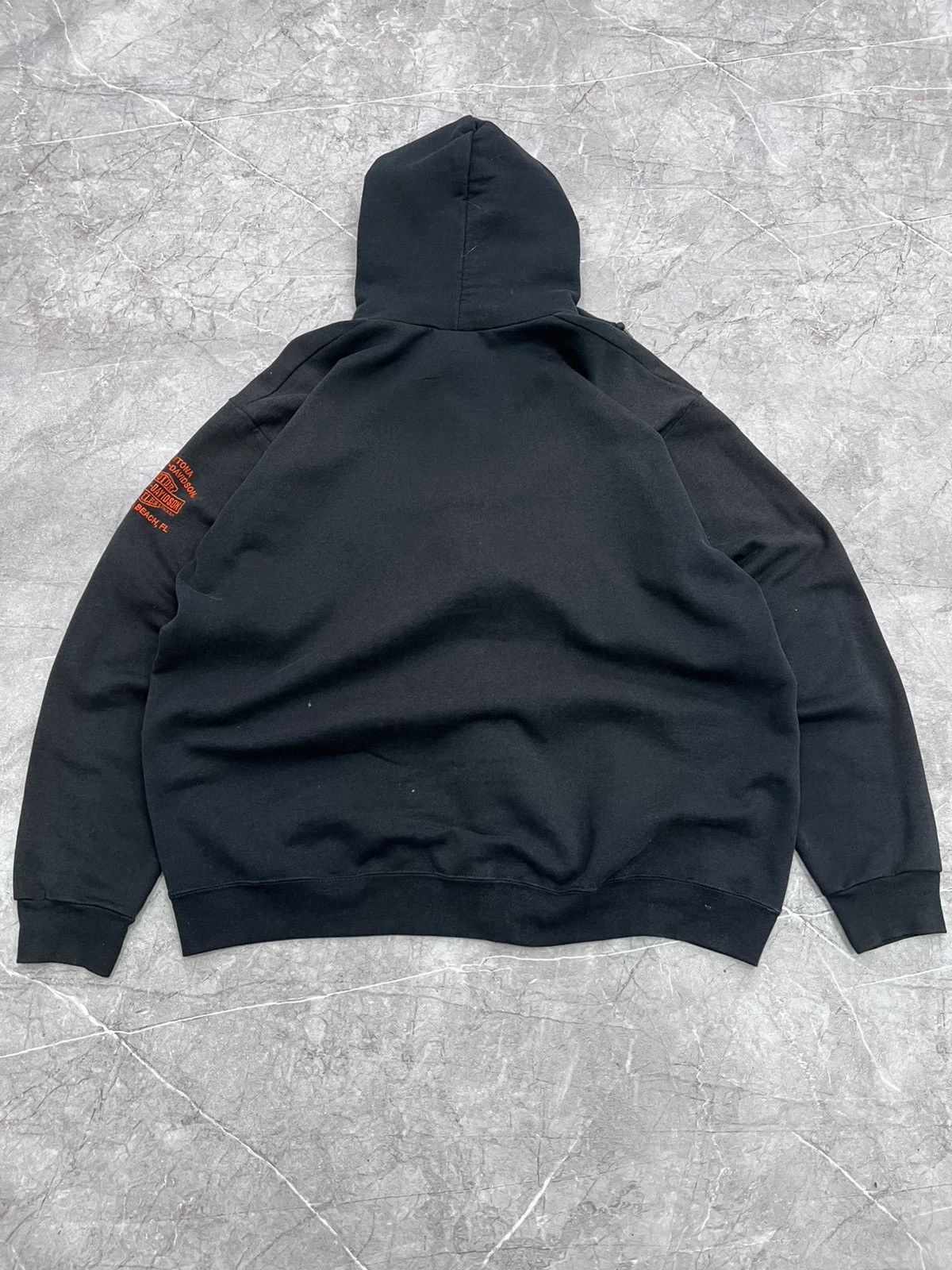Harley Davidson × Japanese Brand Vintage Y2K BOXY Harley Davidson Printed zip up Hoodie Size US L / EU 52-54 / 3 - 9 Thumbnail
