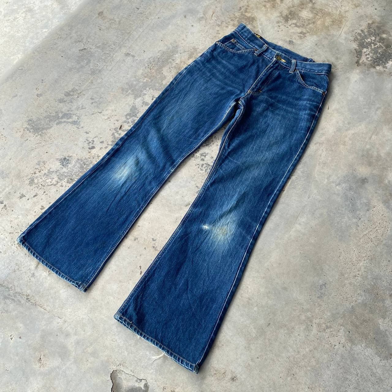Lee × Vintage FLARED VINTAGE 90S LEE RIDERS BLUEWASH DENIM MADE IN JAPAN Size US 28 / EU 44 - 10 Thumbnail