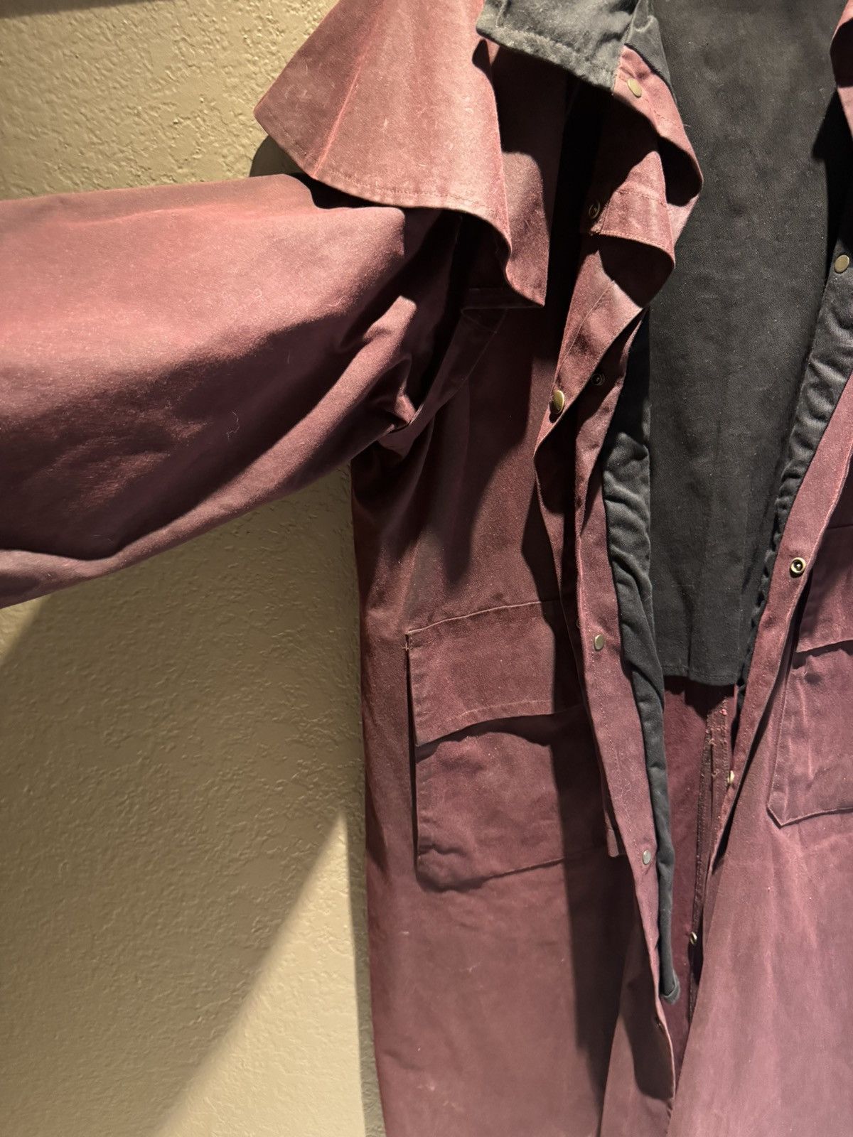 Other Vintage Burgundy Maroon Red Koolah Trench Coat Parka Long Size US L / EU 52-54 / 3 - 2 Thumbnail