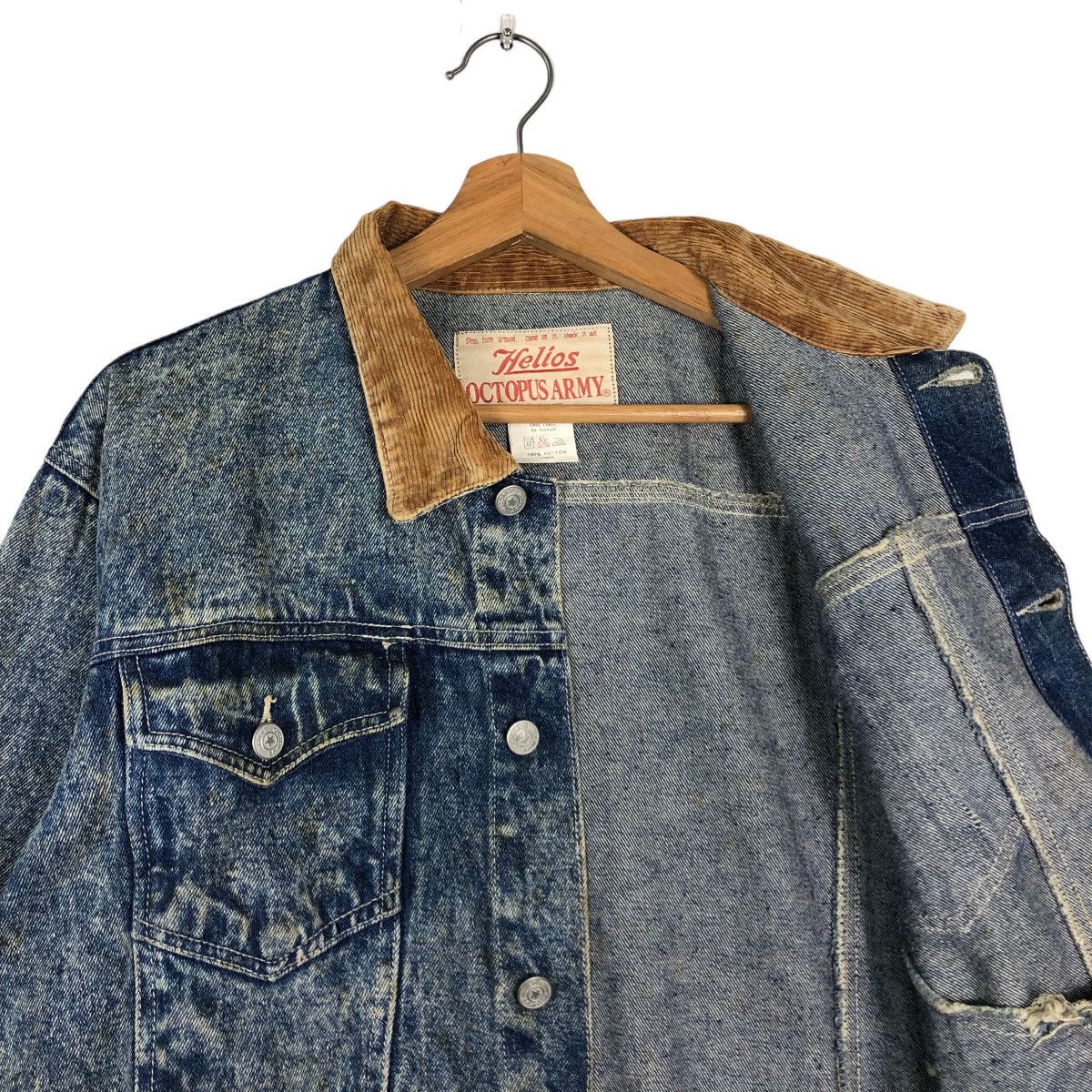 Japanese Brand 🔥90’s Vintage Denim Chore Jacket Octopus Army Issey Miyake Size US M / EU 48-50 / 2 - 9 Thumbnail