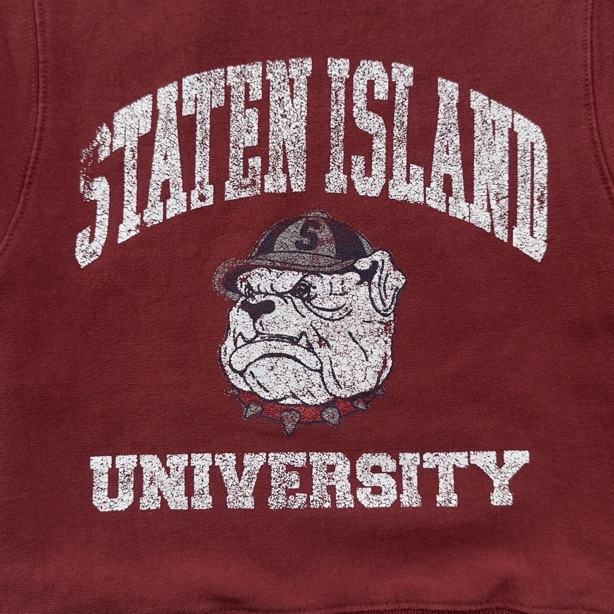 Japanese Brand STATTEN ISLAND UNIVERSITY VINTAGE CROPPED WITH ZIP BACK Size XS / US 0-2 / IT 36-38 - 7 Thumbnail