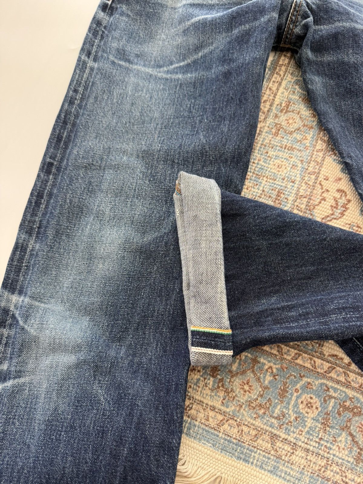 Japan Blue Japan 🇯🇵 Blue Cote d’Ivoire Cotton Selvedge Jeans Denim Pants Size US 32 / EU 48 - 3 Thumbnail