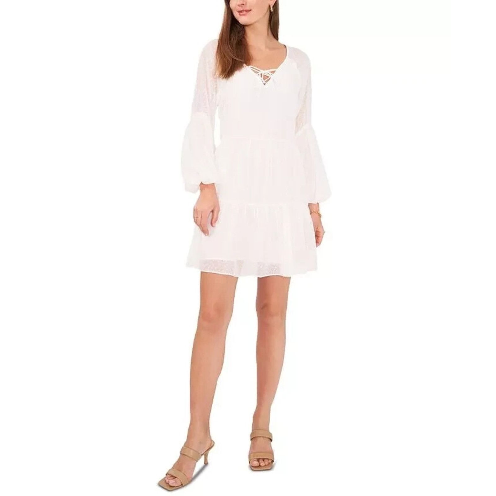Vince VINCE Women Lined Balloon Sleeve Mini Dress Size XS A000469 Size XS / US 0-2 / IT 36-38 - 1 Thumbnail