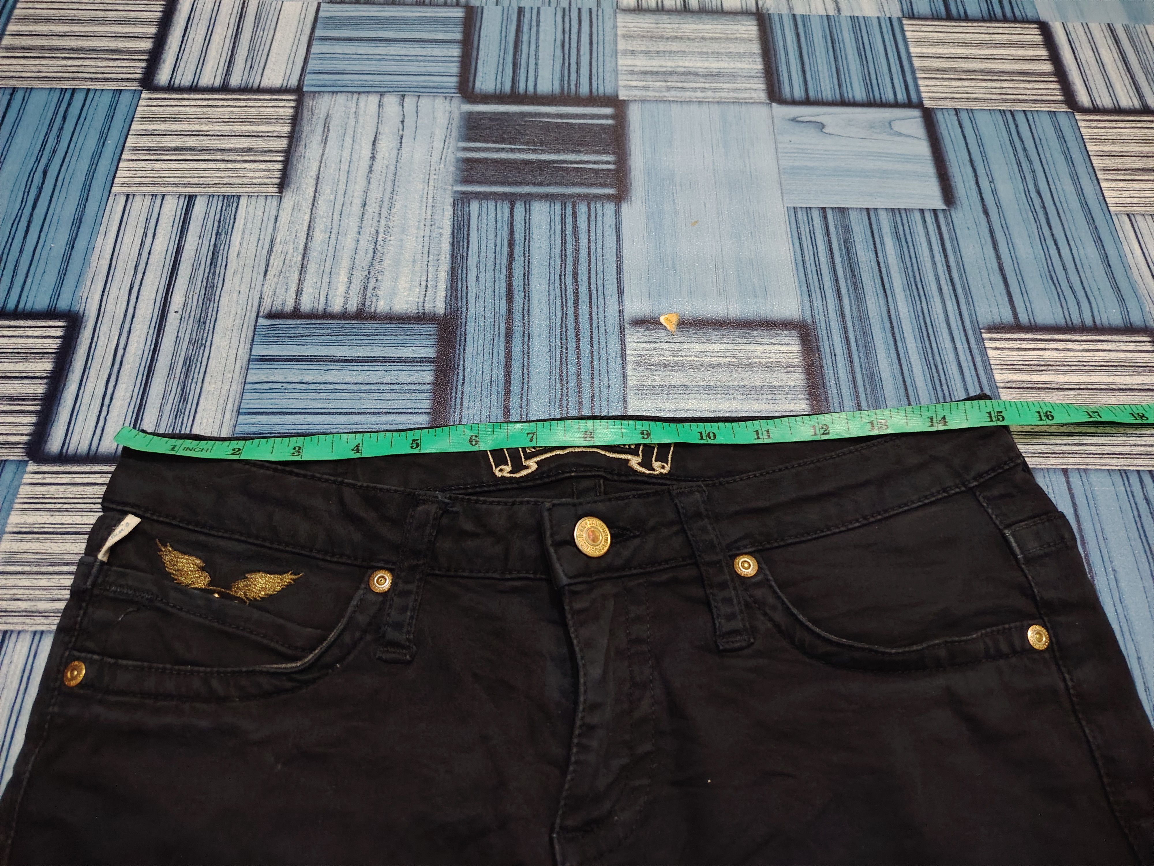 Robins Jeans Robin Jeans Embroidered back Wings Bead Stretch Skinny Pants Size US 30 / EU 46 - 18 Thumbnail