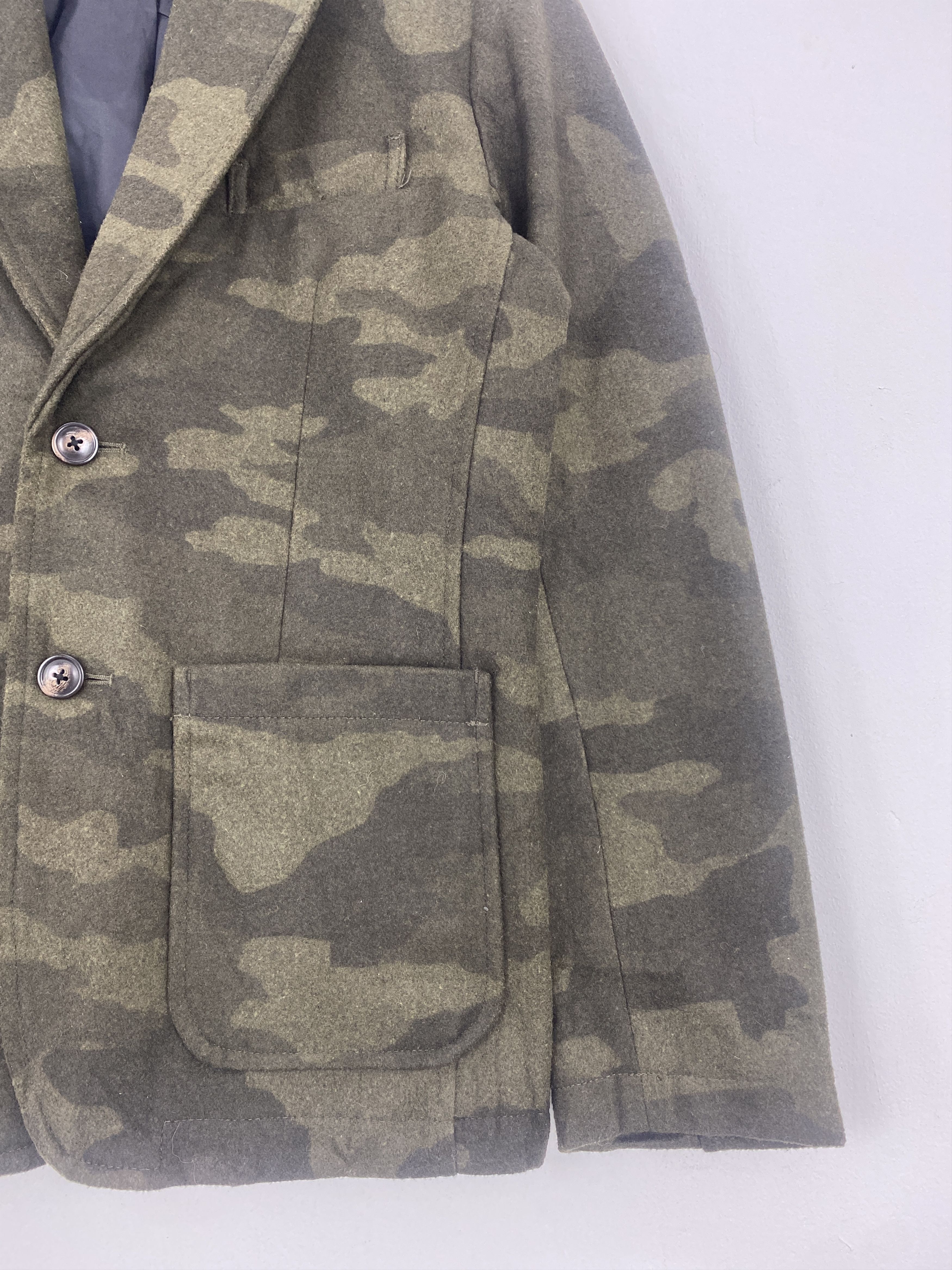 Issey Miyake Vintage Issey Miyake Tete Homme Blazer Camo Jacket JA0055 Size US M / EU 48-50 / 2 - 11 Thumbnail