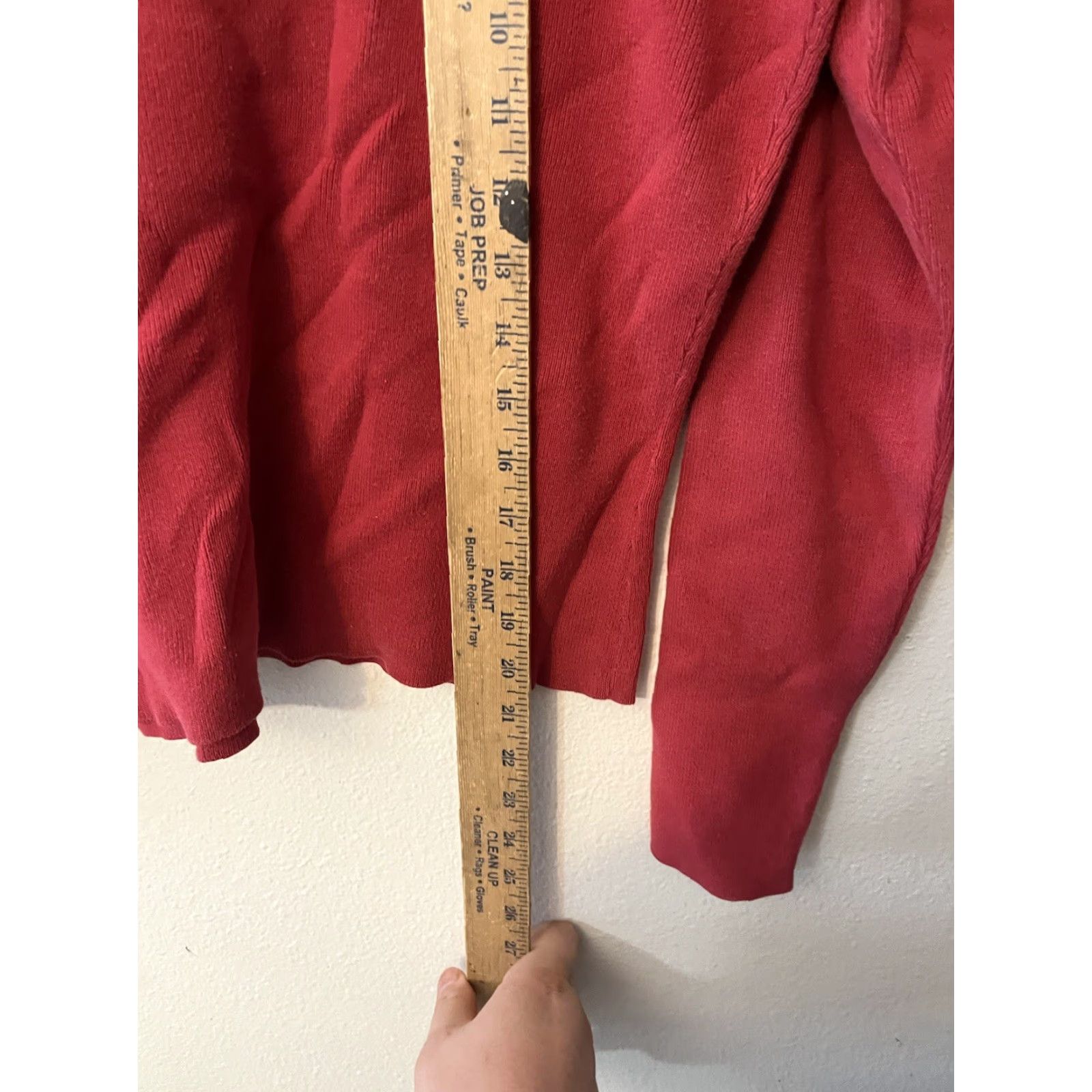 Gap GAP Red Sweater, Women's Medium V-neck, Stretch Sweater Size M / US 6-8 / IT 42-44 - 4 Thumbnail