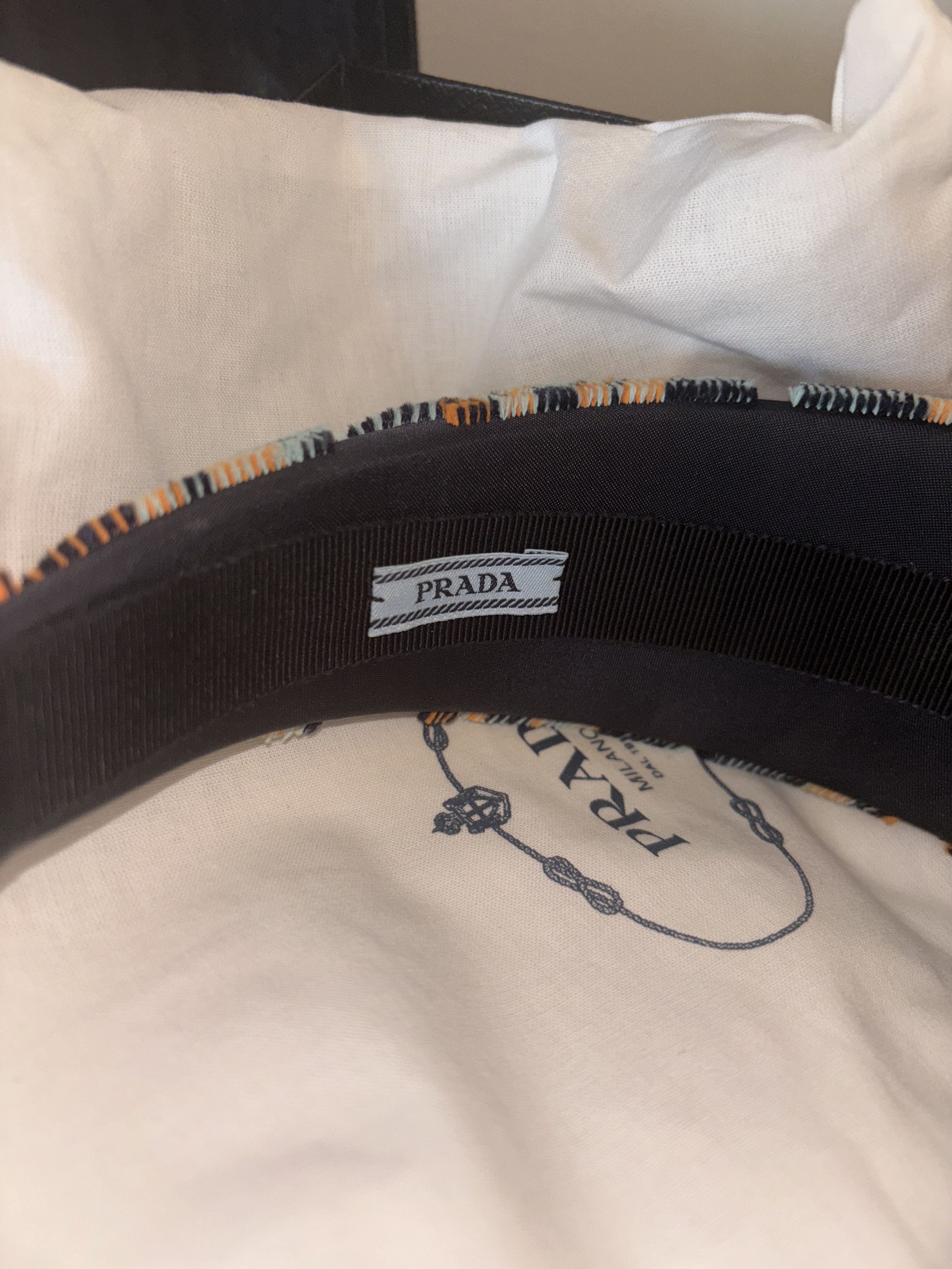 Prada Prada Logo headband Size ONE SIZE - 5 Thumbnail