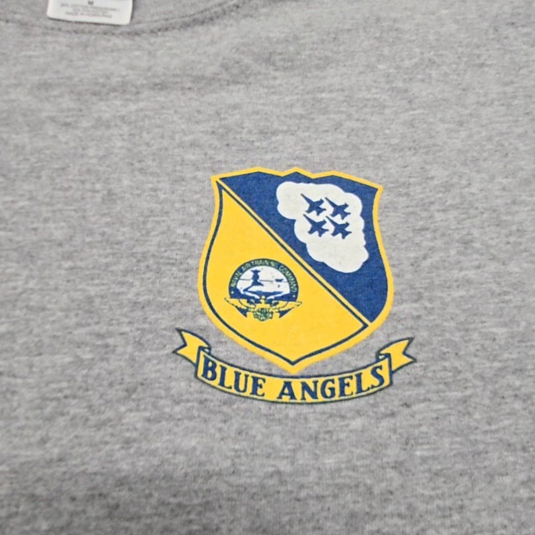Gildan Vintage Blue Angels USMC M Gray Bulldog Military T-Shirt Y2K Size US M / EU 48-50 / 2 - 5 Thumbnail