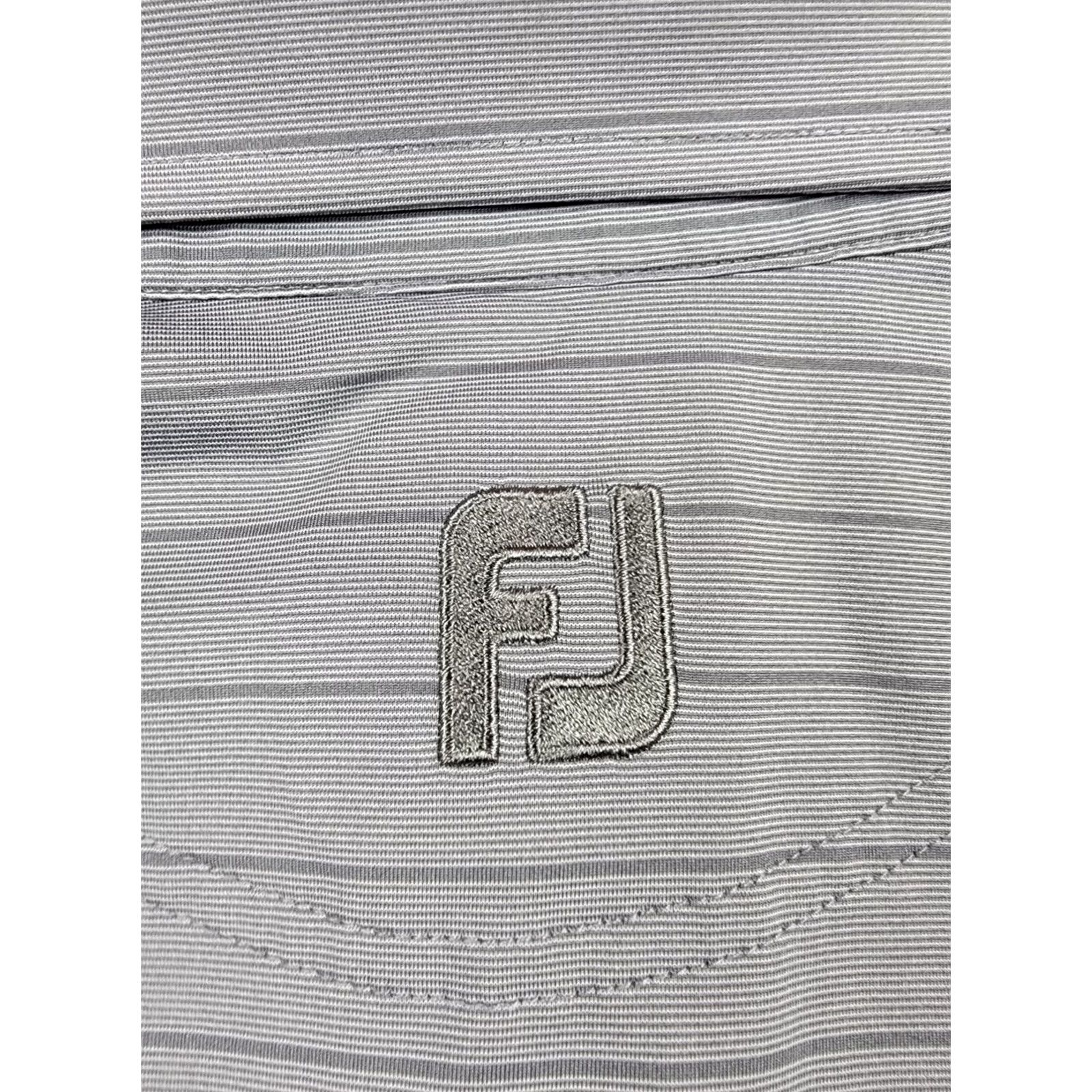 Footjoy FootJoy Golf Polo Shirt Mens Large Gray Stripe Short Sleeve Polo Outdoor Sports Size US L / EU 52-54 / 3 - 7 Thumbnail