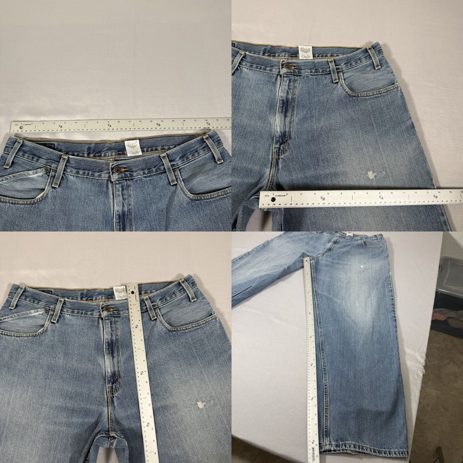 Levi's VINTAGE Levi's Silvertab Jeans Mens 38x34 Blue Denim Wide-Leg Relaxed 90s Y2K Baggy/Men's Pants Size US 38 / EU 54 - 10 Thumbnail