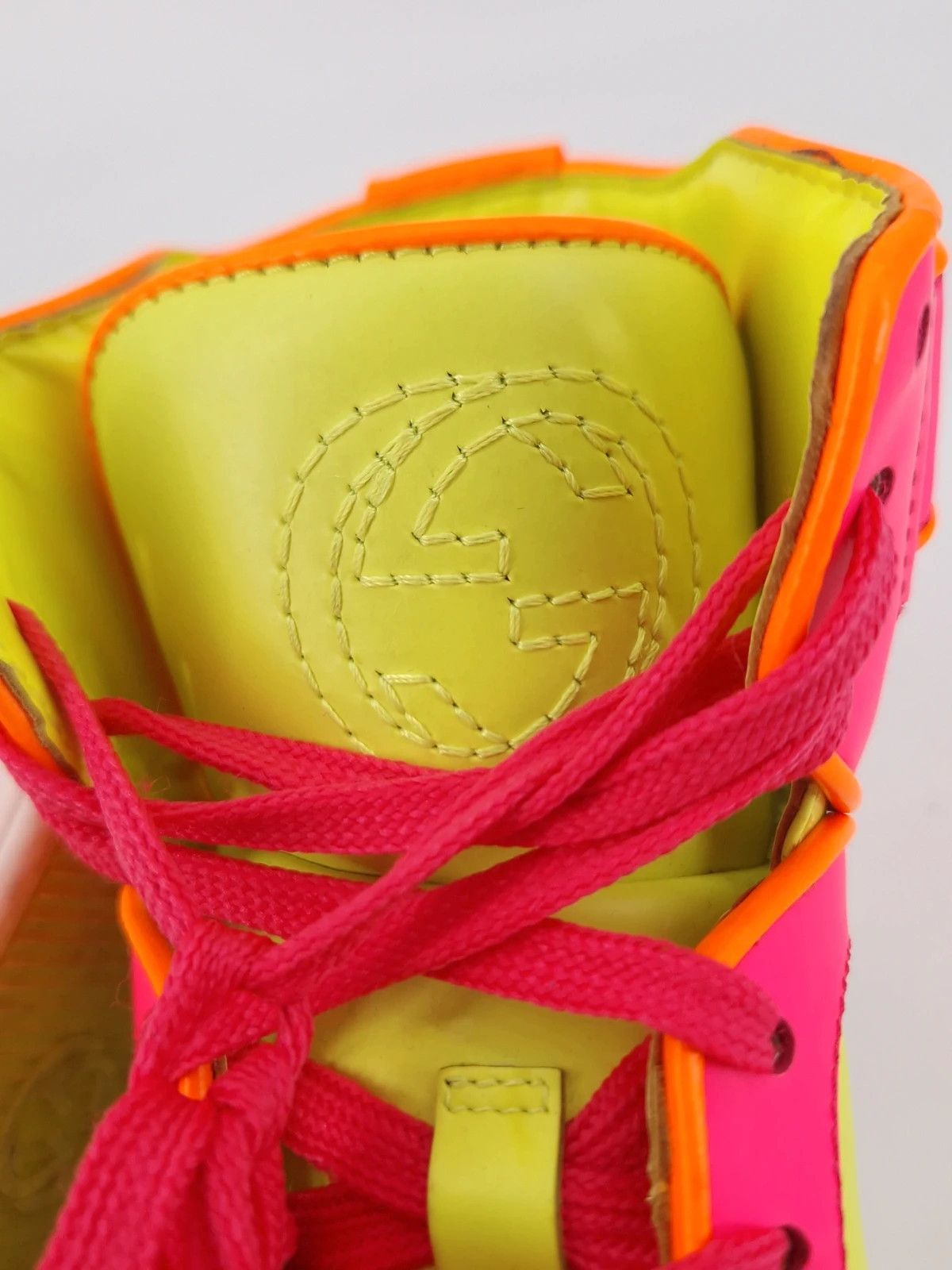 Gucci Gucci Neon Interlocking G Sneakers emo swag Size US 6 / IT 36 - 14 Thumbnail