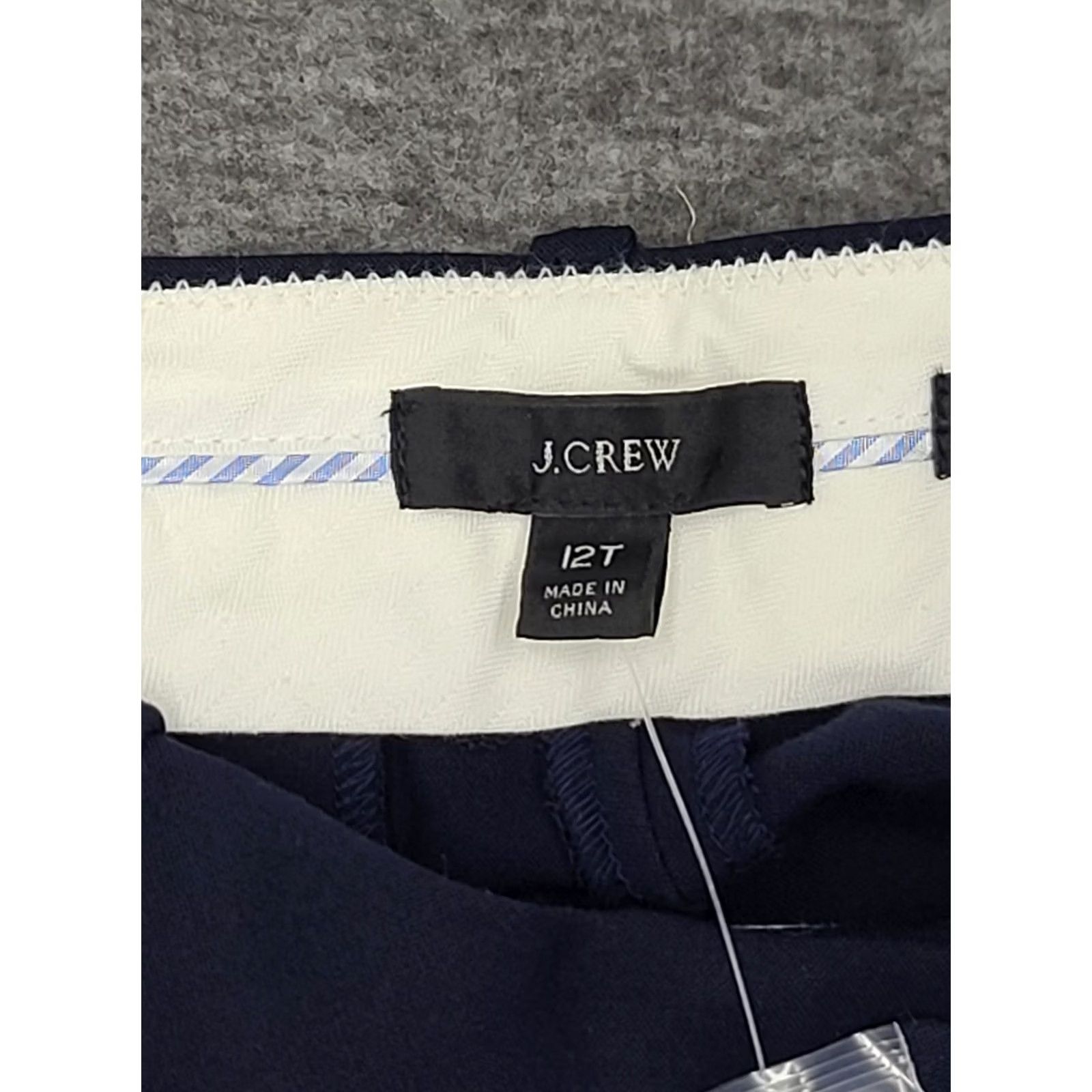 J.Crew VINTAGE J.CREW Cameron Pants High Rise Slim 12T Tall Navy Blue Four-Season Stretch Dress Slacks Woman Pants Size 34" / US 12 / IT 48 - 3 Thumbnail